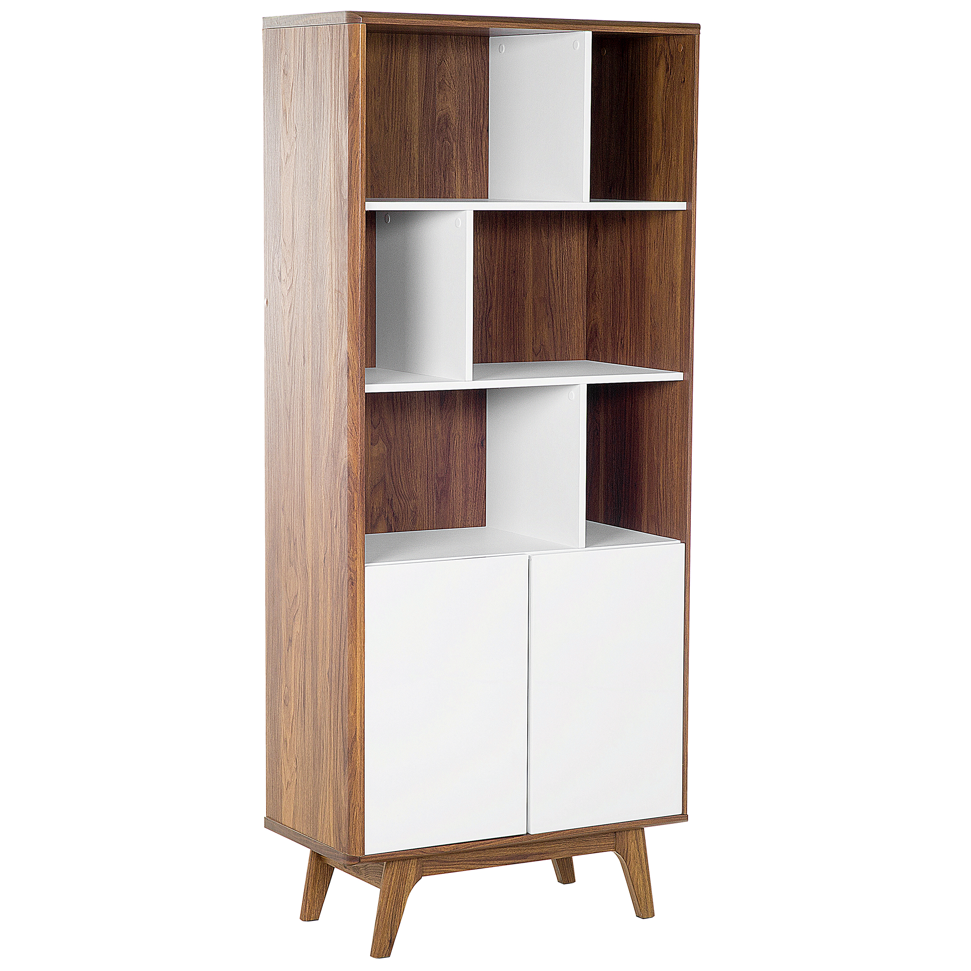Boekenkast Donkere houtkleur COLUMBUS