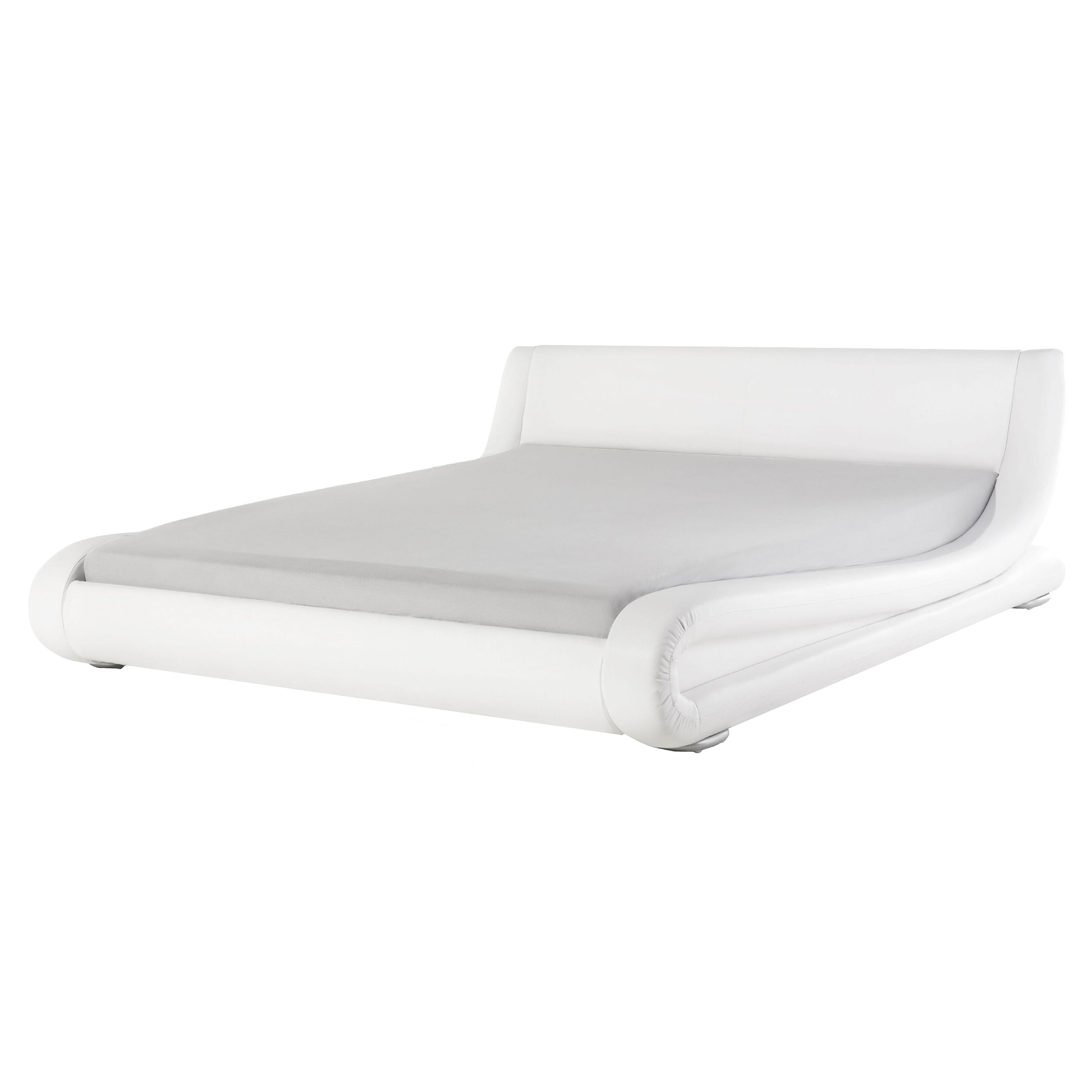 Waterbed leer wit 160 x 200 cm AVIGNON