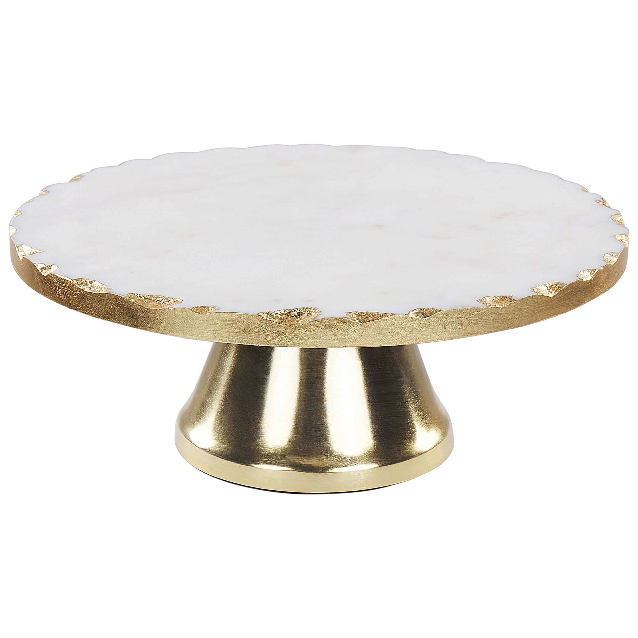 Cakestandaard marmer wit/goud GREWENA