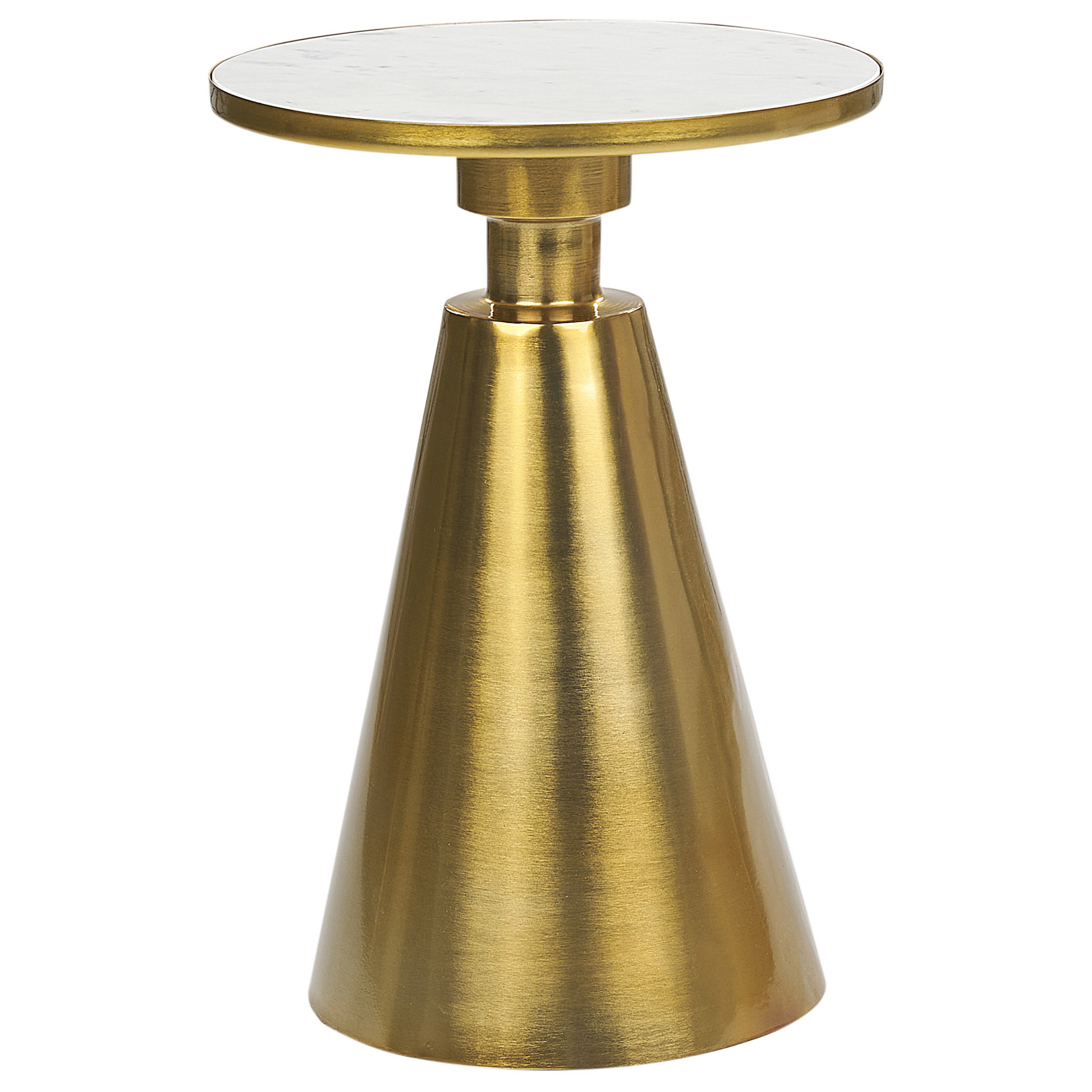 Bijzettafel goud/wit ANDRES