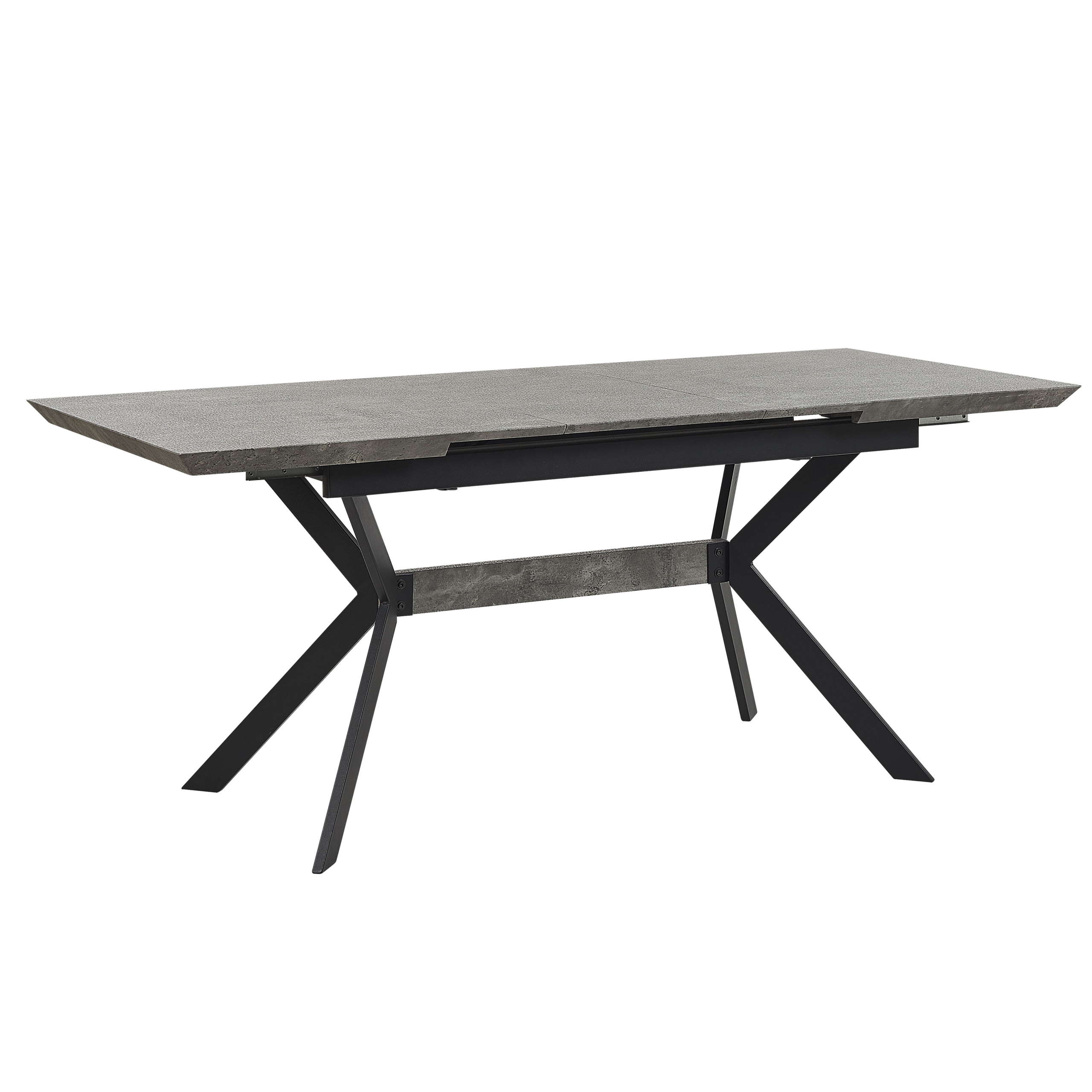 Beliani - Mesa de jantar extensível com efeito de betão 140/180 x 80 cm BENSON