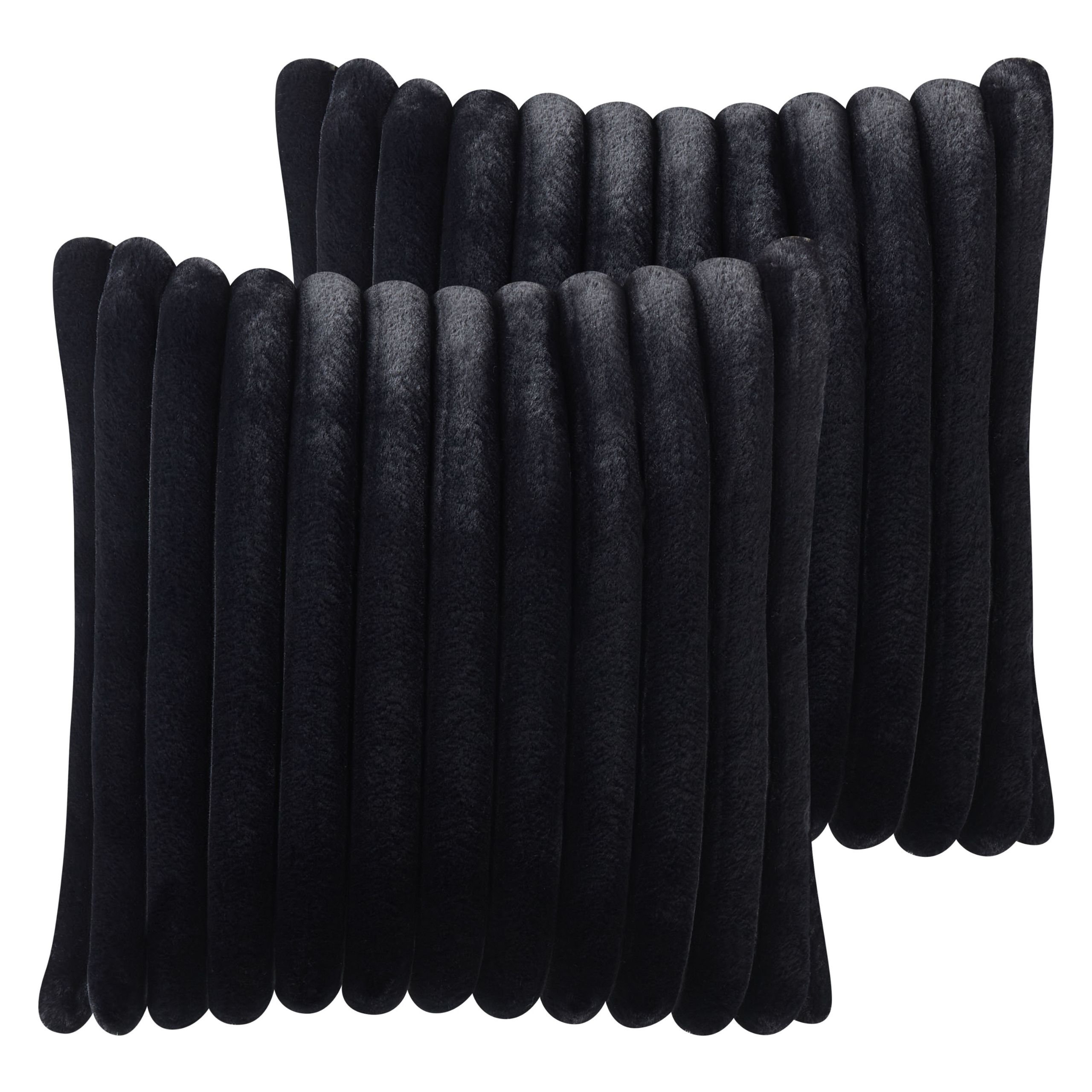 Set van 2 kussens Getuft Zwart RAKYA 45 x 45 cm