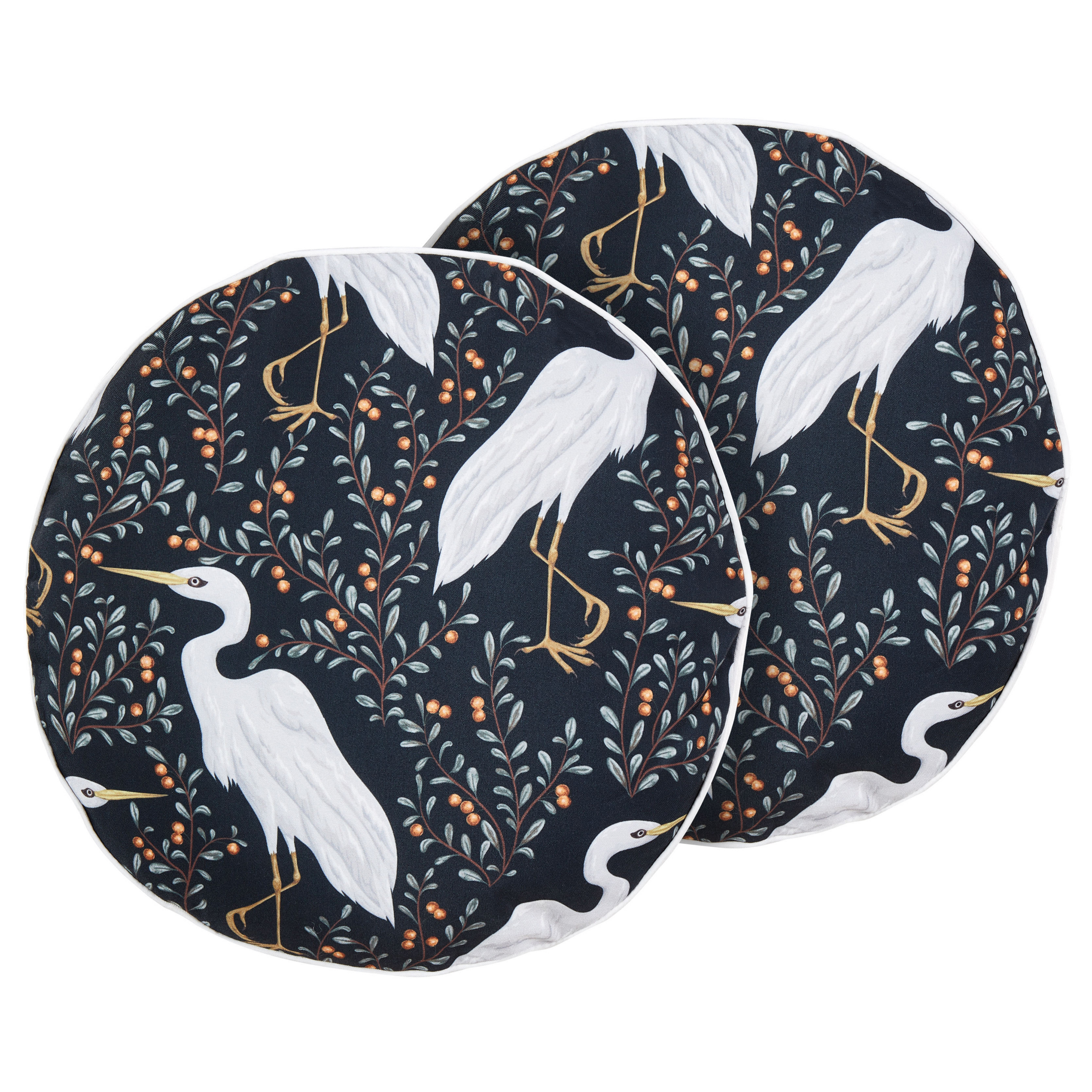 Set van 2 kussens Zwart PIANAZZO 40 x 40 cm