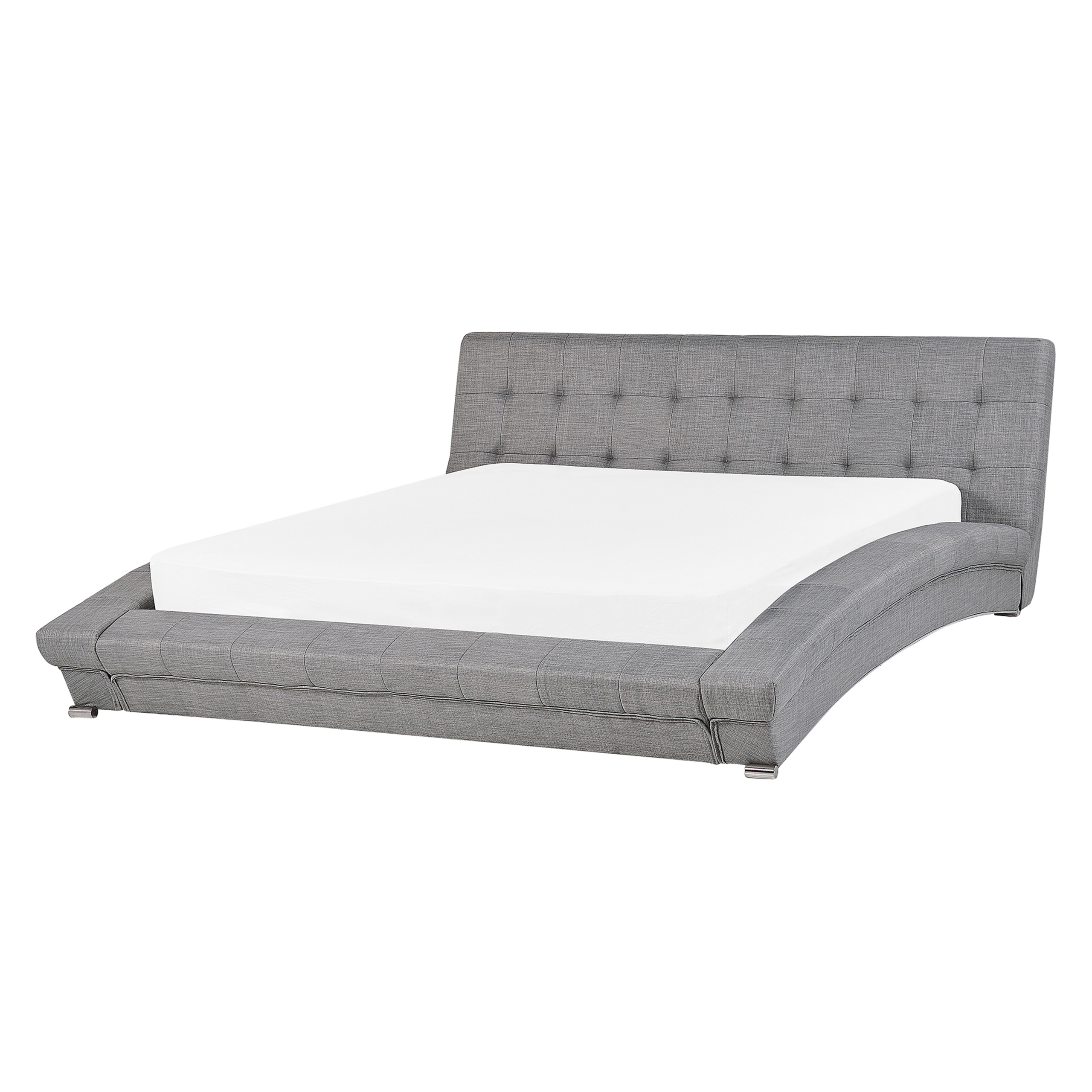 Waterbed stof grijs 160 x 200 cm LILLE