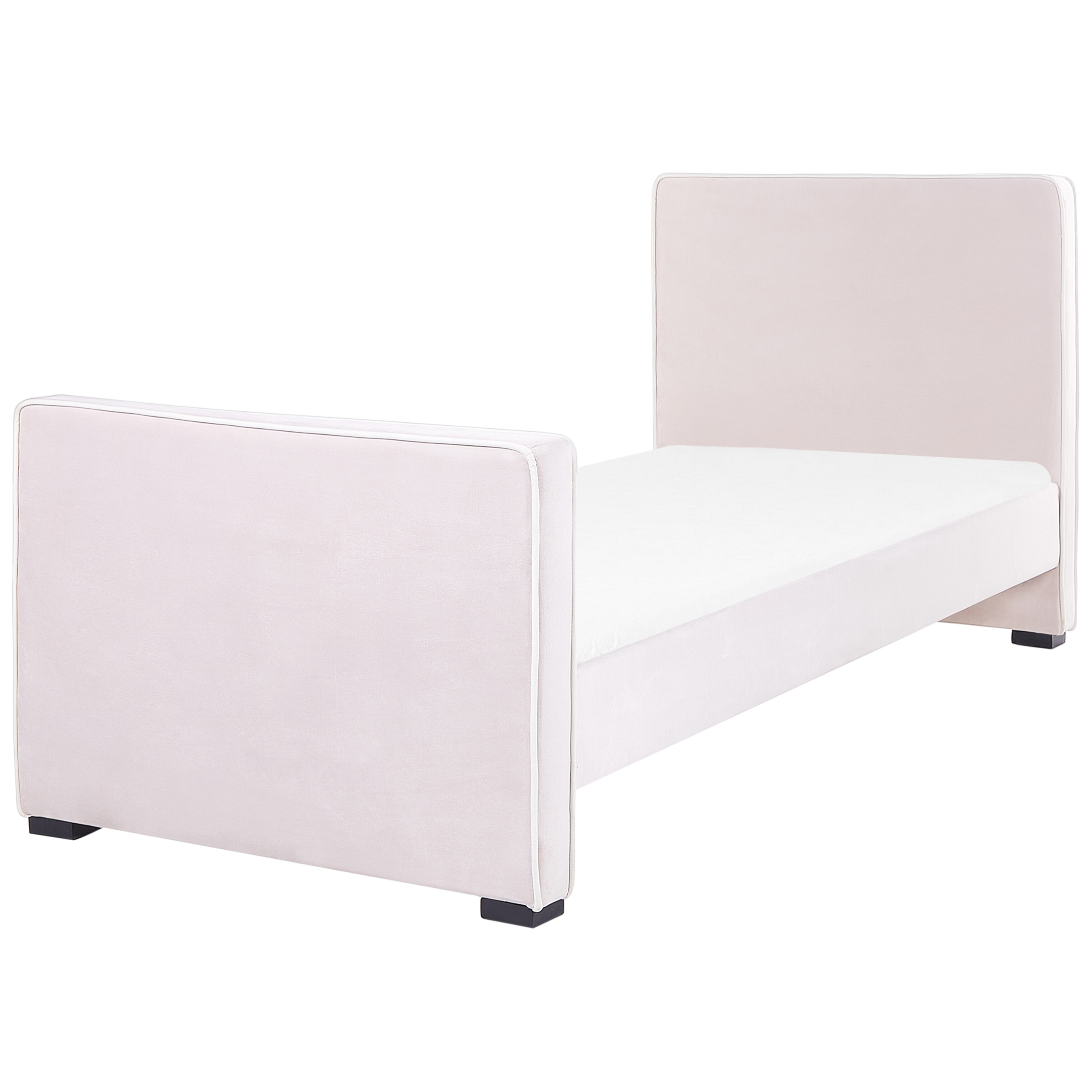 Bed fluweel roze 90 x 200 cm TEENIE