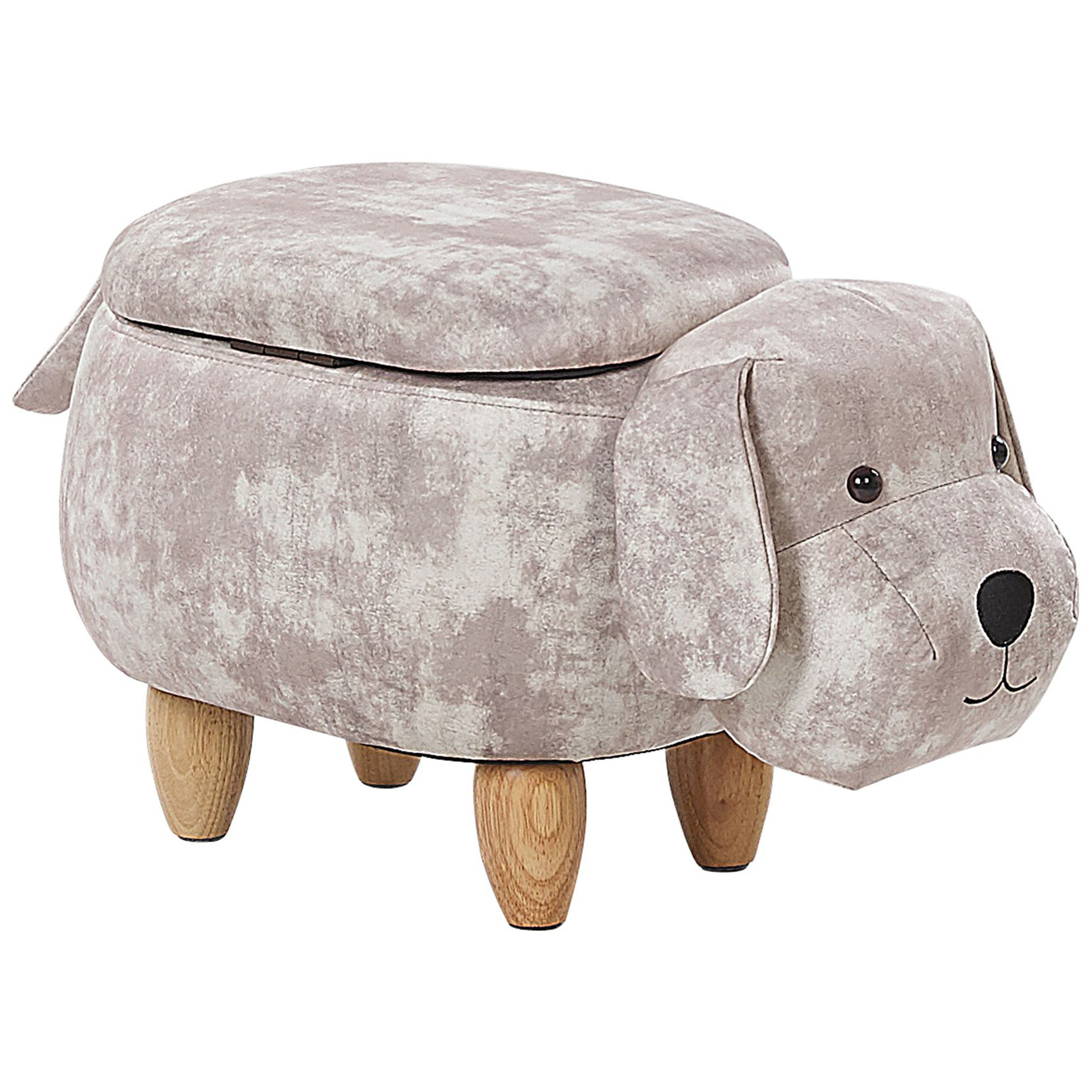 Hocker fluweel beige DOGGY