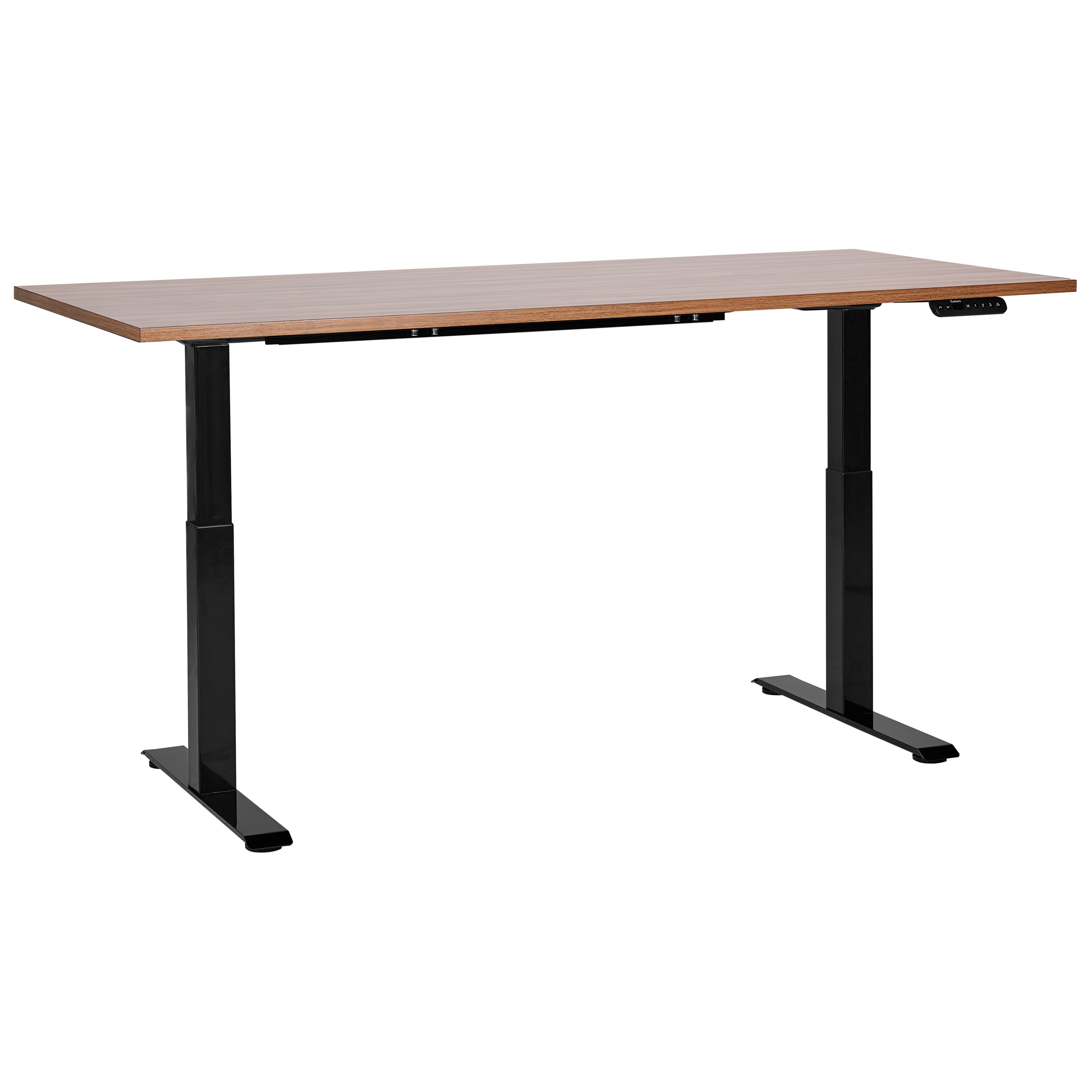 Verstelbaar bureau Elektrisch 180 x 80 cm Donkere houtkleur DESTINES Diverse Formaten