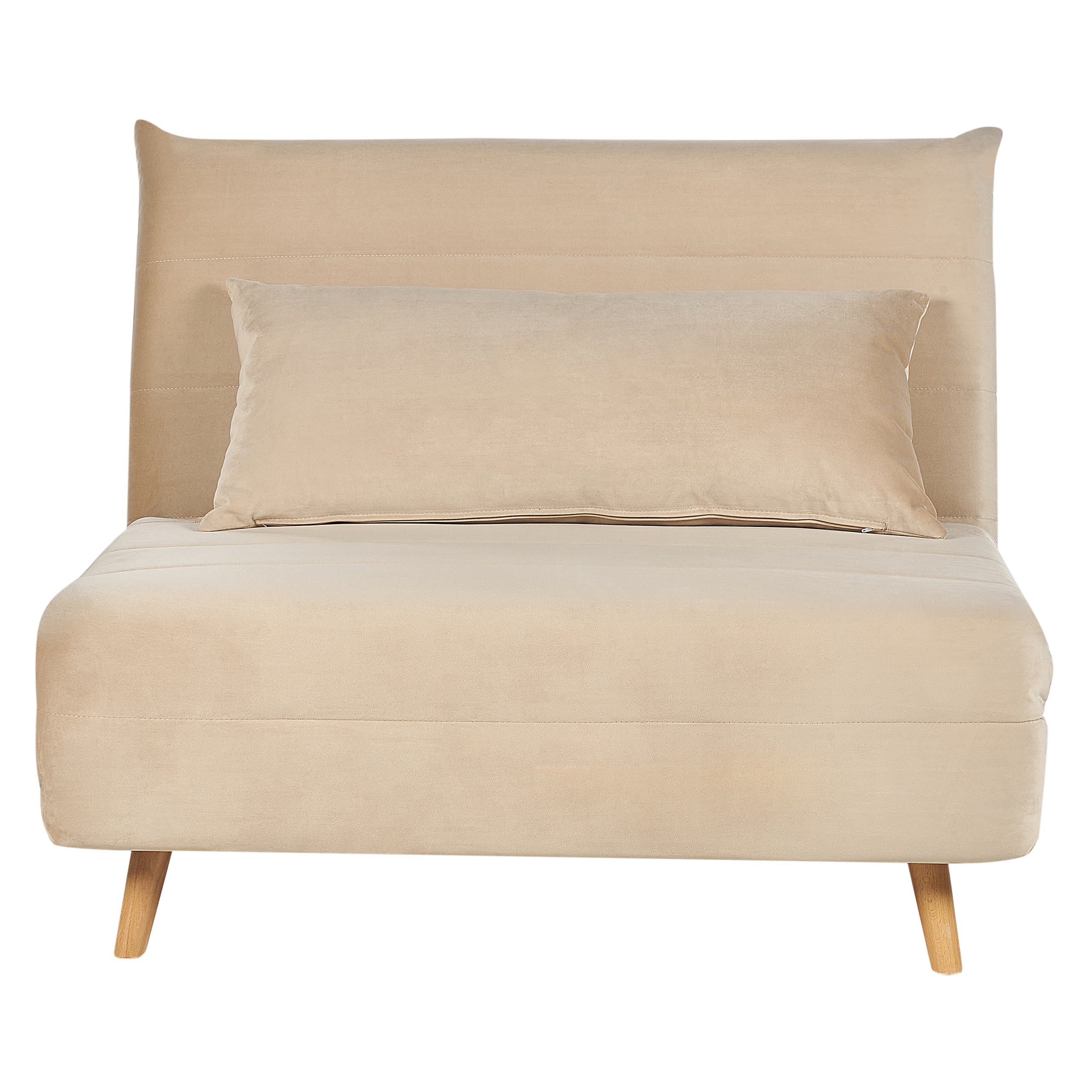 Slaapbank Fluweel Zandbeige SETTEN