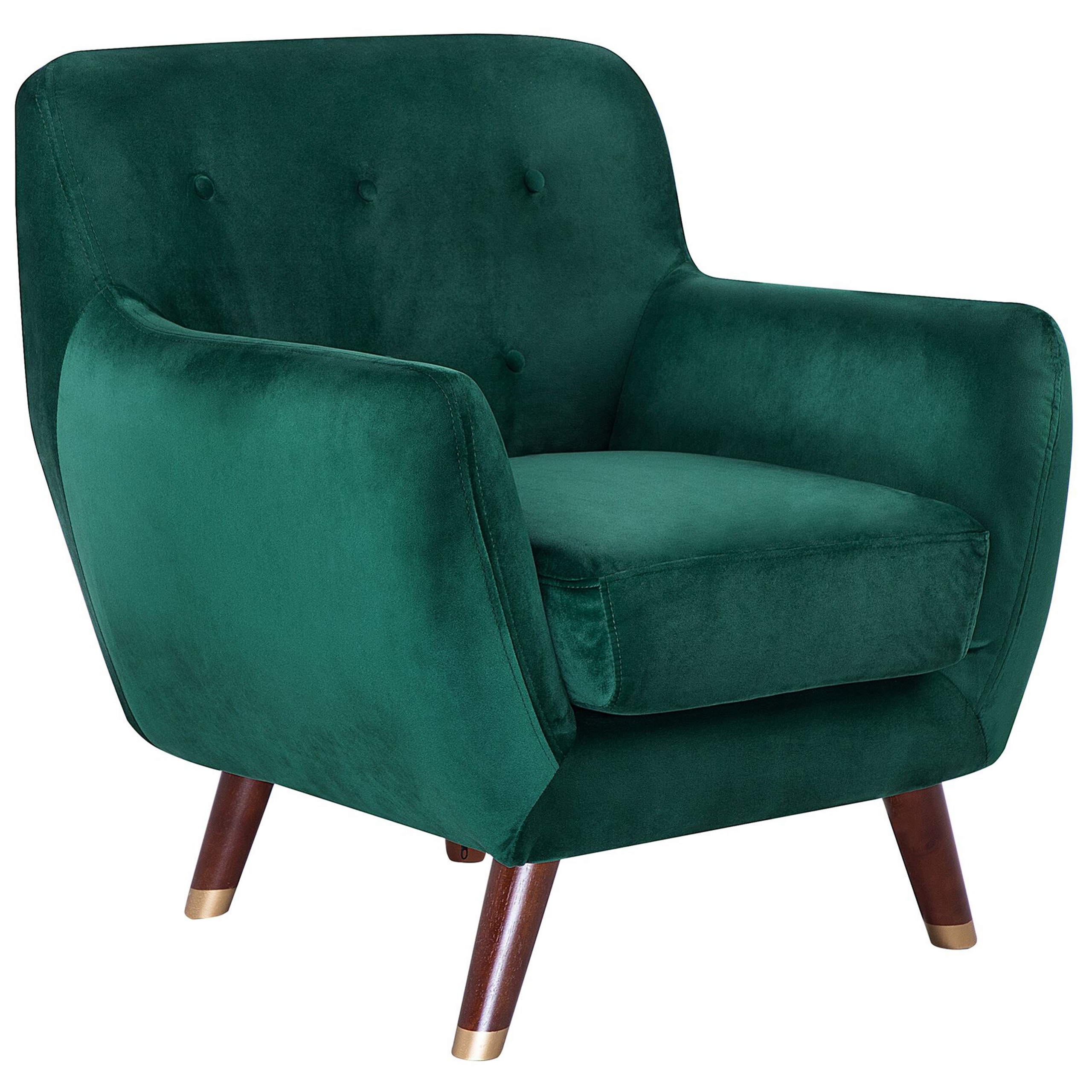 Fauteuil Fluweel Smaragdgroen BODO