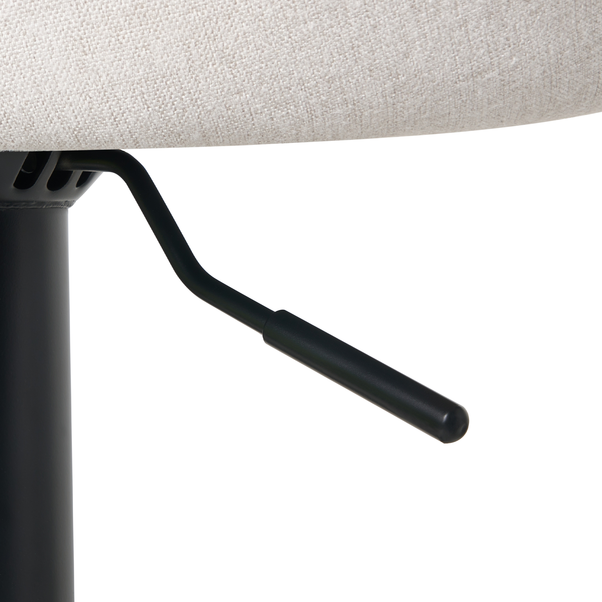 Set de 2 scaune de bar MEDULIN  Pivotant Gri deschis [9]