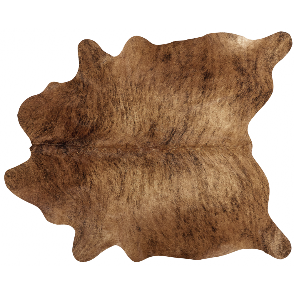 Image of Tappeto in vera pelle di mucca marrone chiaro 2-3 m² rustico brasiliano