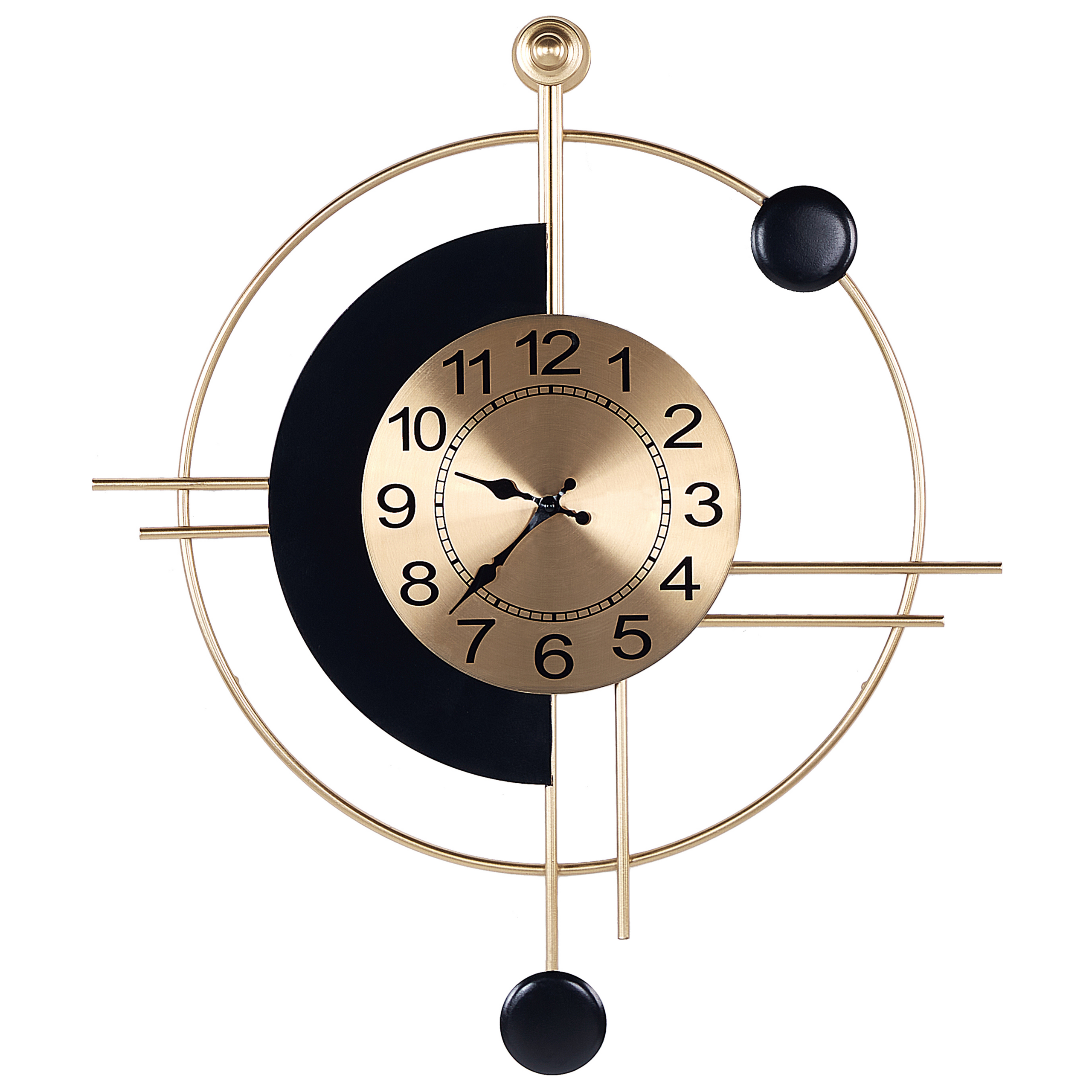 Wandklok goud/zwart 59 x 67 cm ALLOGNY