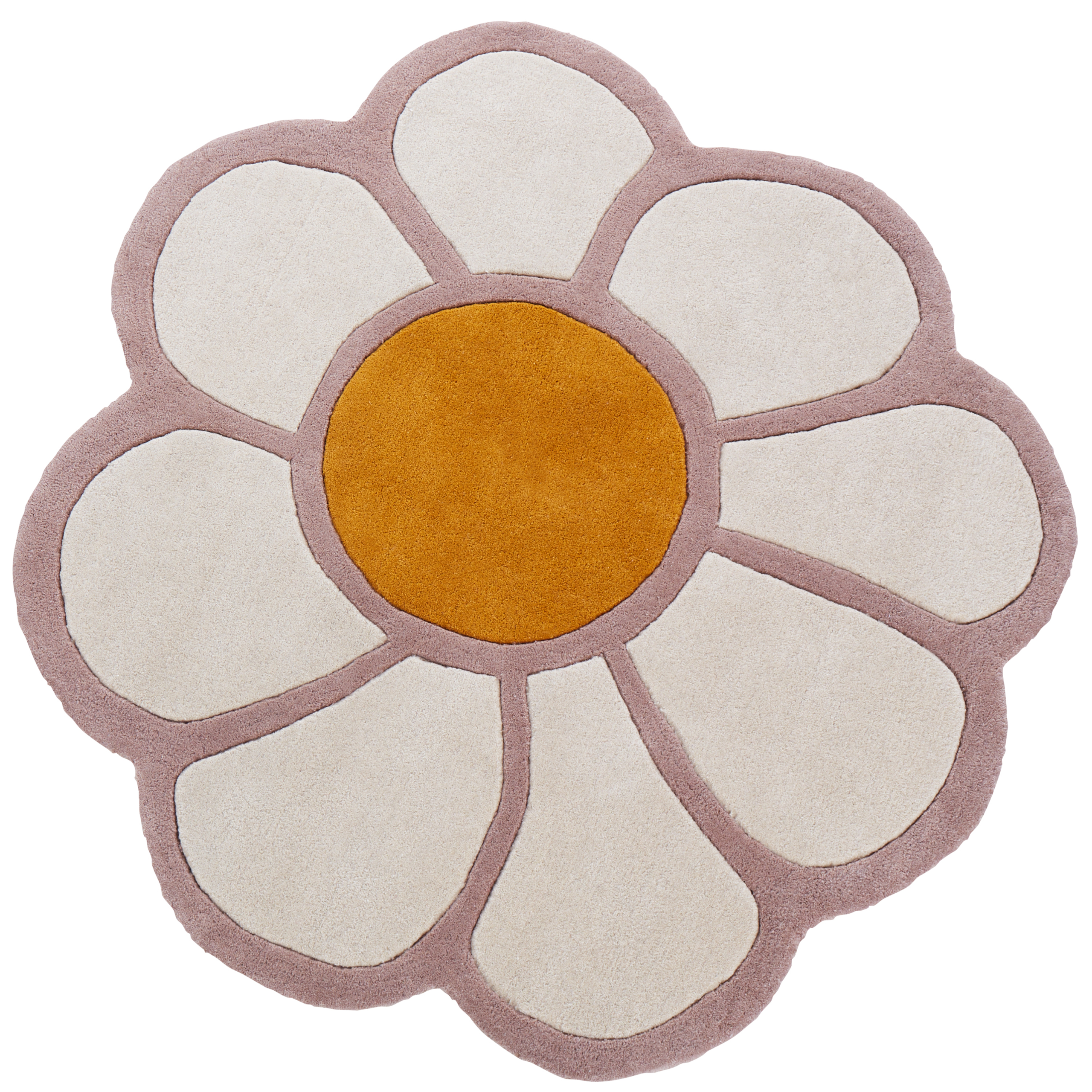 Vloerkleed wol meerkleurig ⌀ 120 cm THUMBELINA