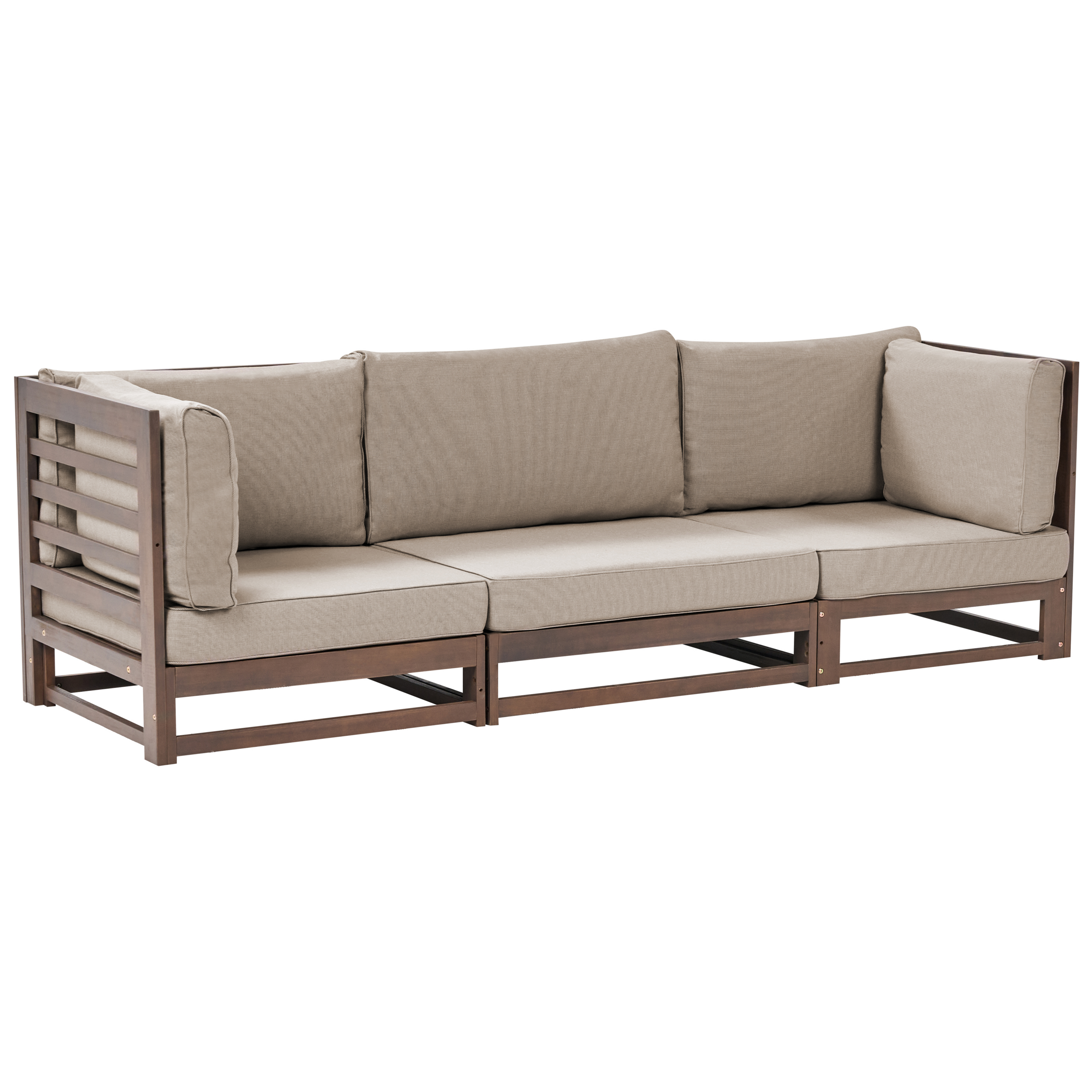 Tuinsofa FSC® gecertificeerd acaciahout Donkere houtkleur TRANI