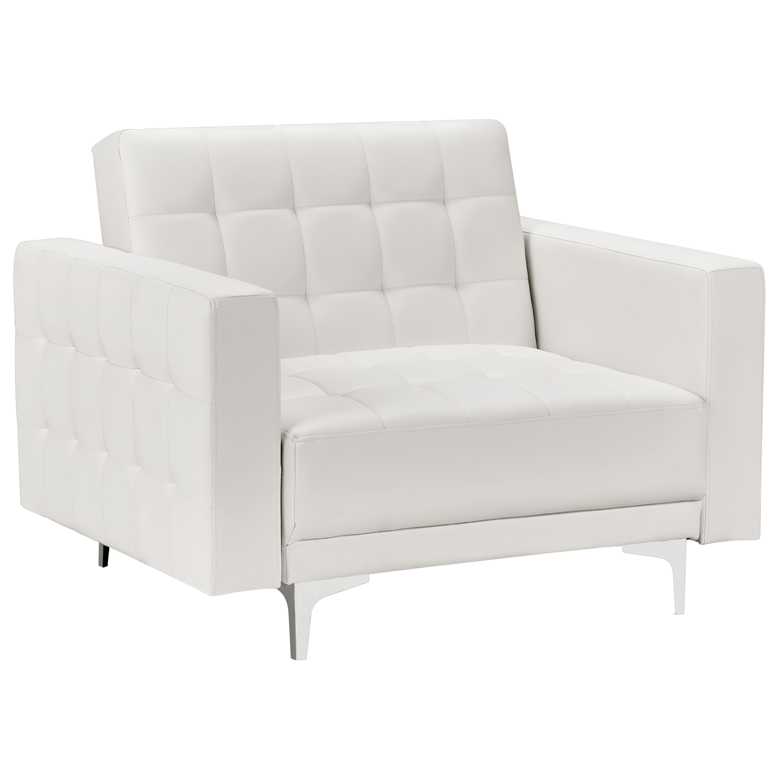 Fauteuil Kunstleer Wit ABERDEEN