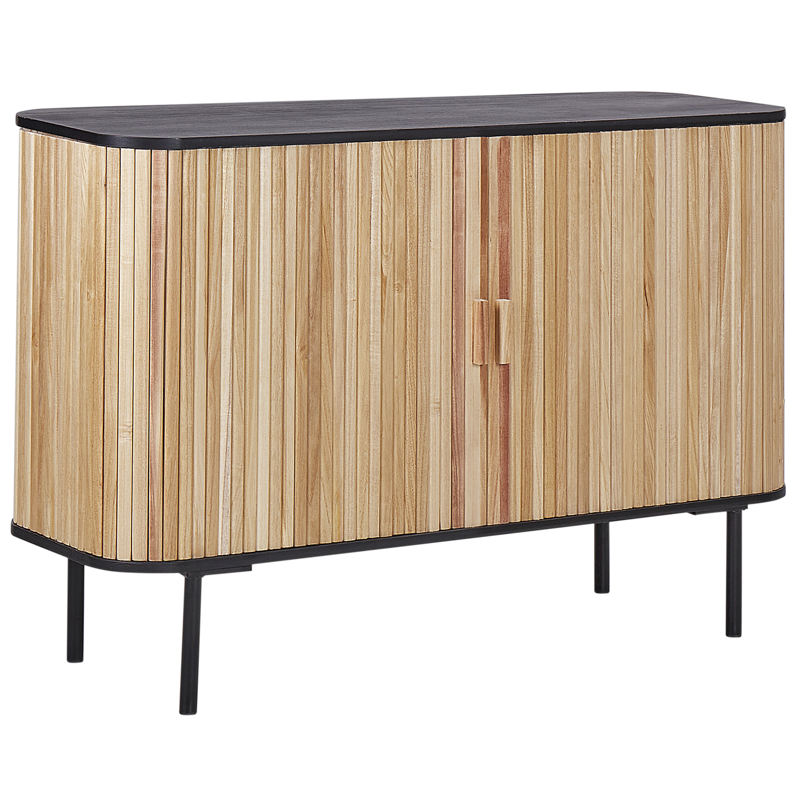 Dressoir lichthout/zwart LINDON