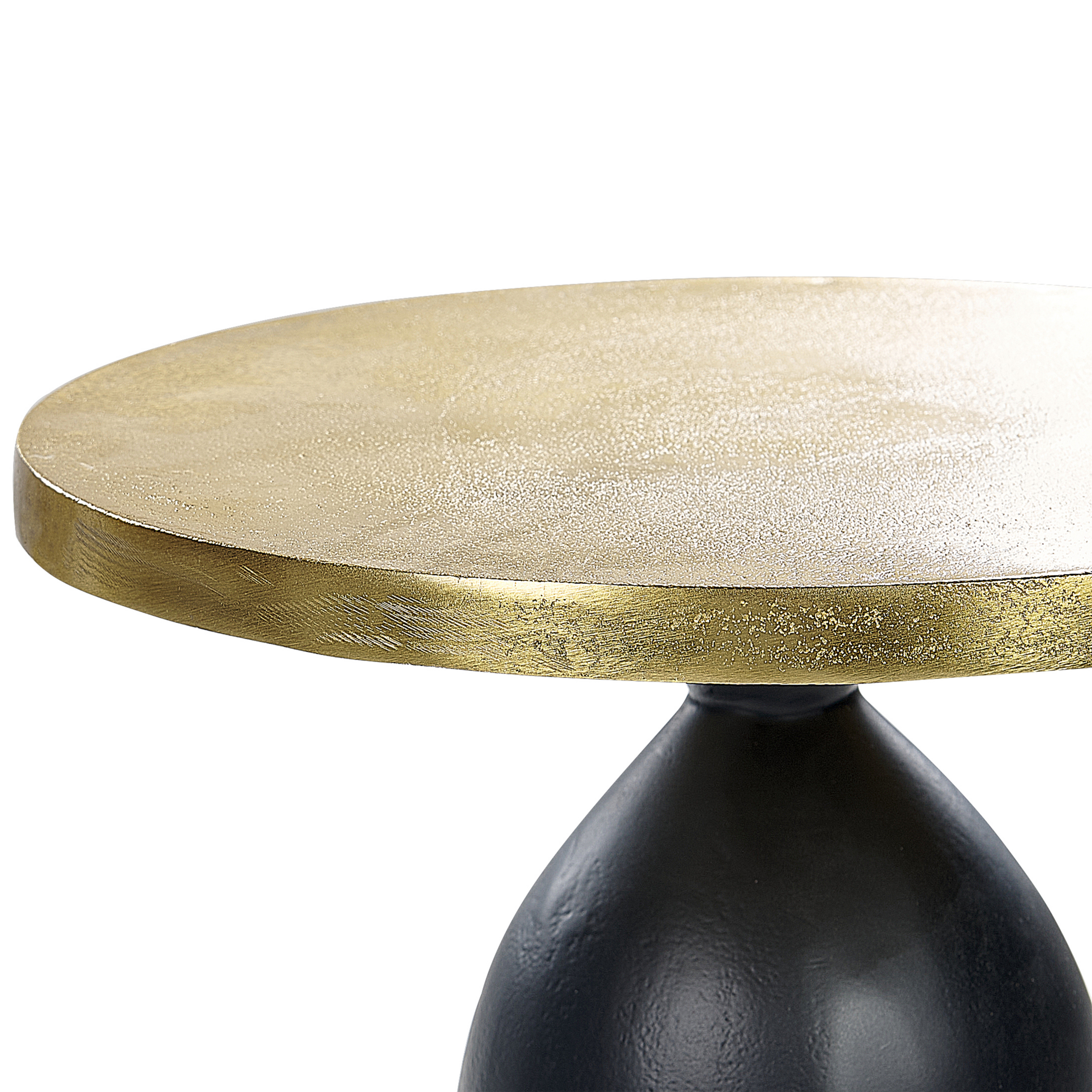 imagem de Mesa de apoio em metal preto e dourado TEKAPO4