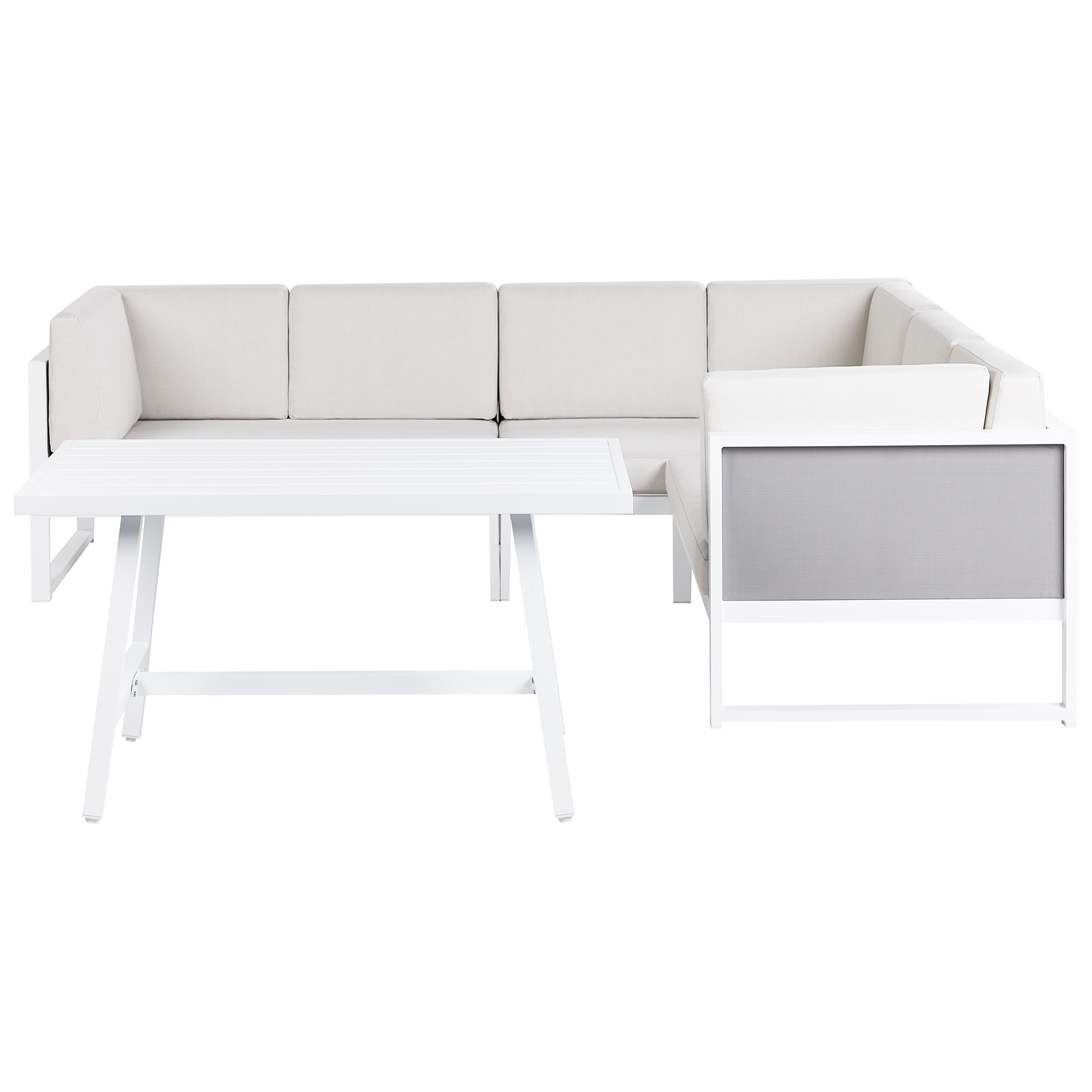 Loungeset Linkerzijde Aluminium Gebroken wit CASTELLA/FRATTE