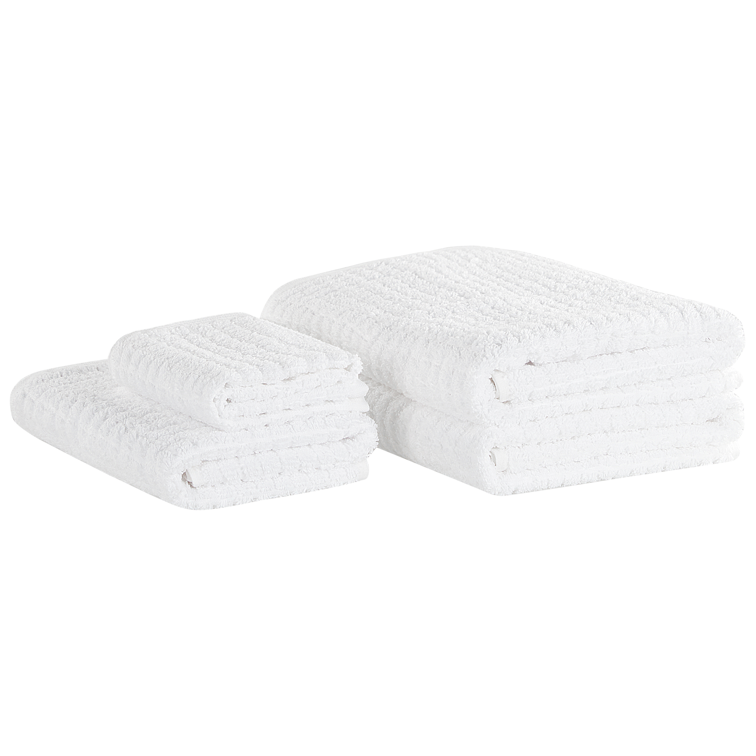 Handdoek set van 4 katoen wit ATAI