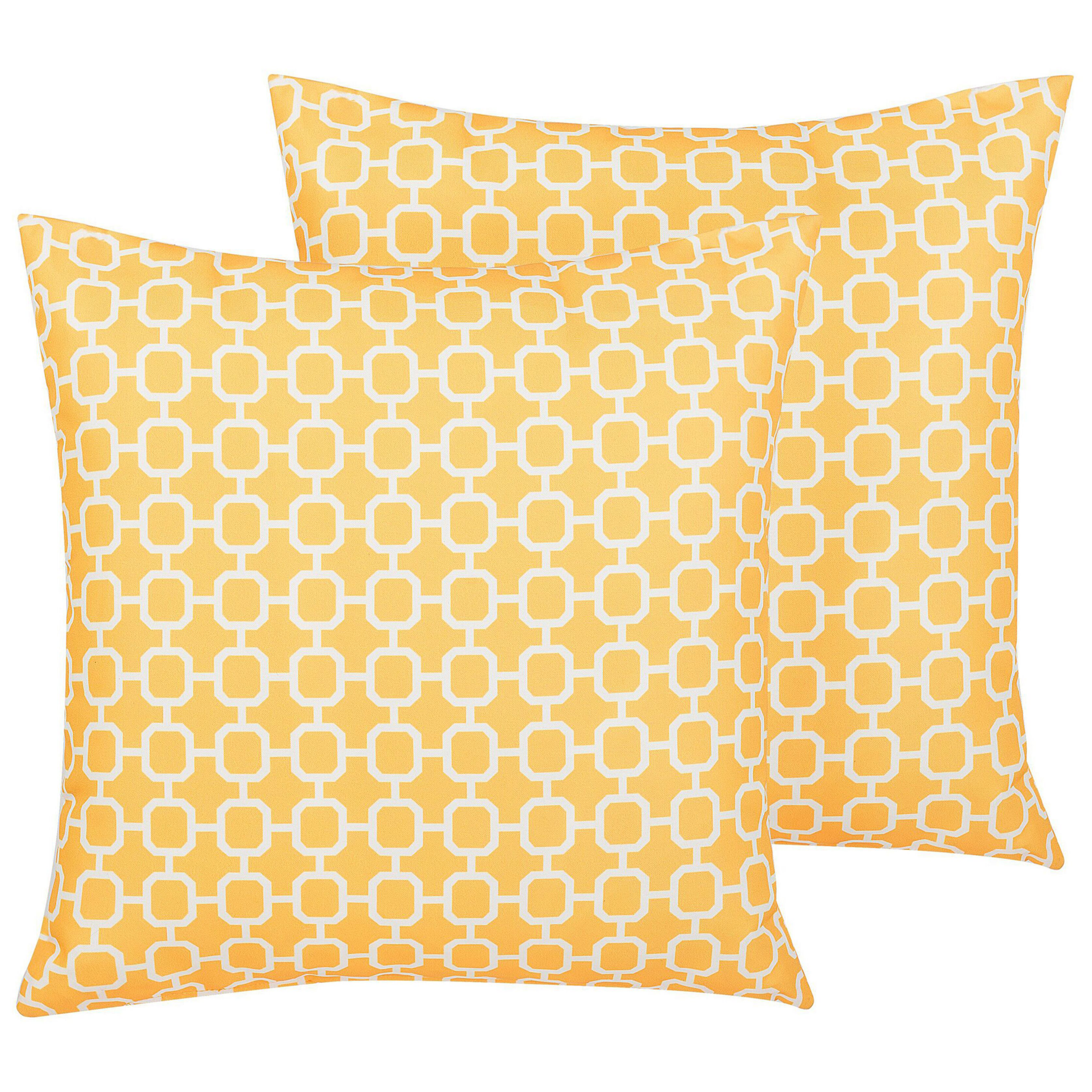 Set van 2 kussens Geel ASTAKOS 40 x 40 cm