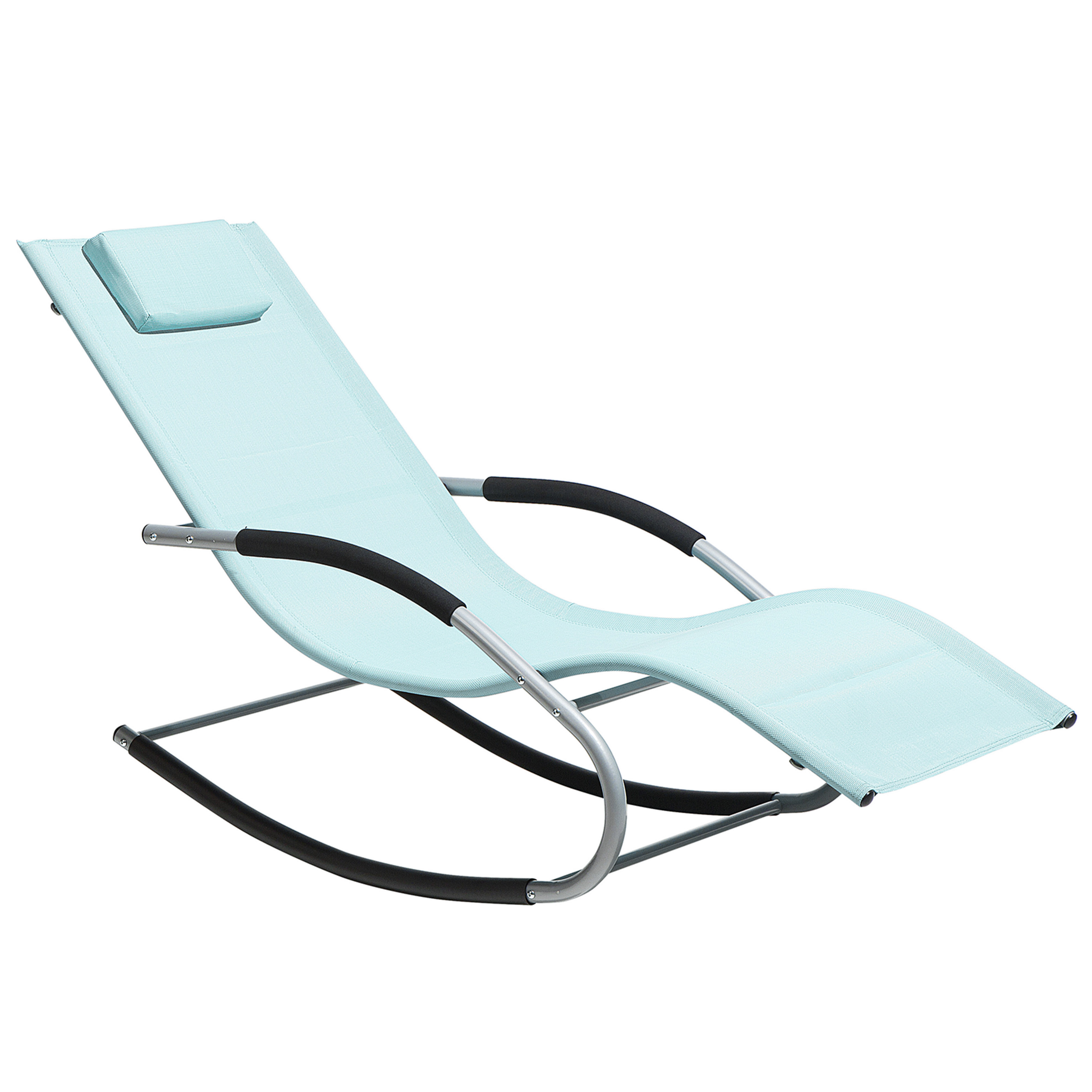 Beliani - Cadeira lounge/relax Metal Verde menta CARANO