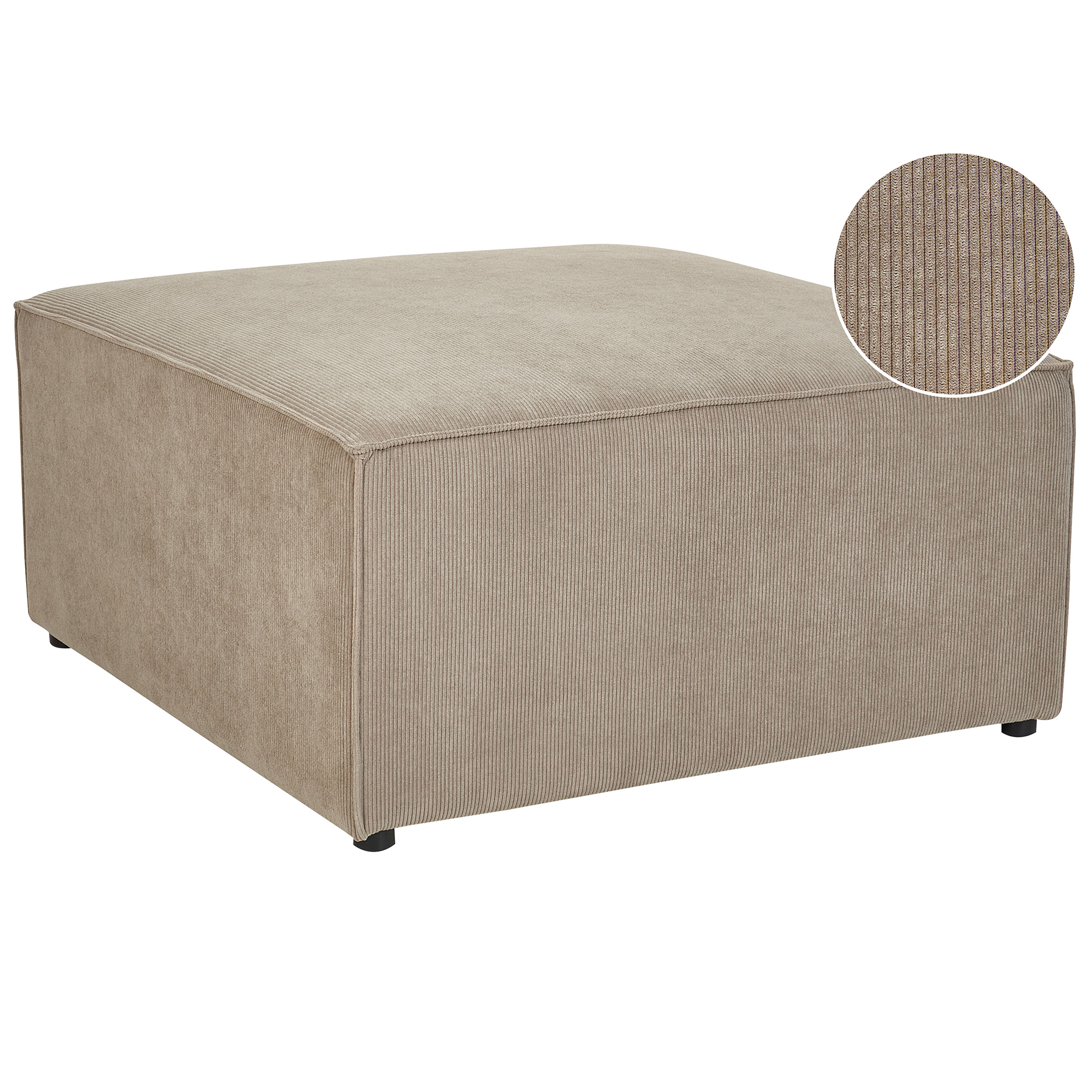 Ottomaan corduroy taupe LEMVIG