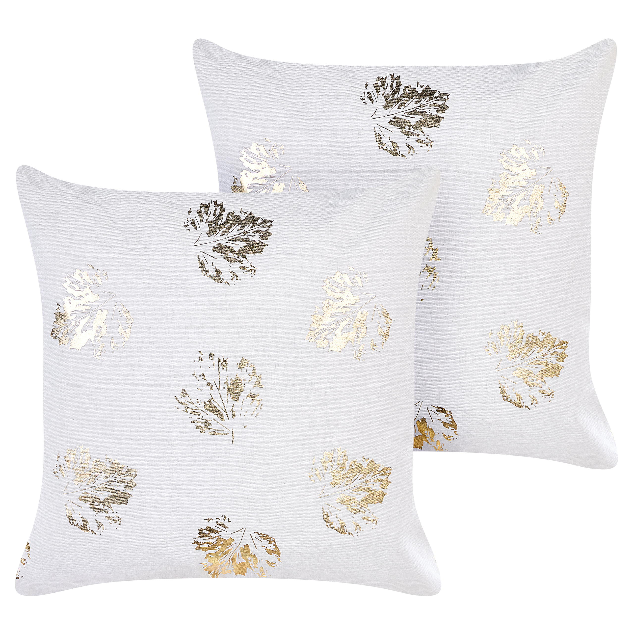 Set van 2 kussens Fluweel Wit GOLDENROD 45 x 45 cm