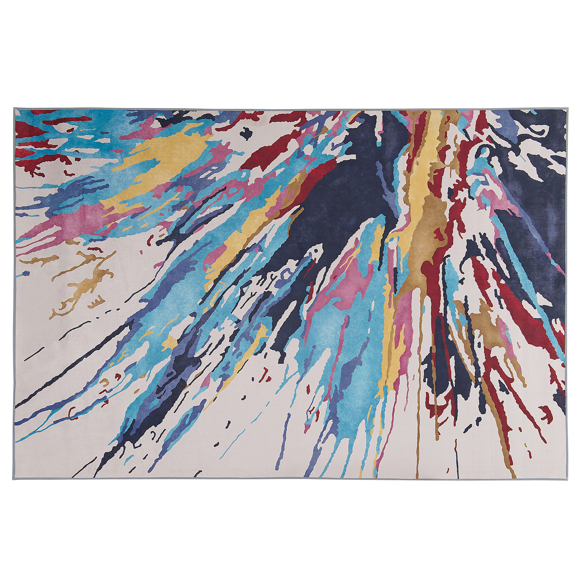 Vloerkleed polyester meerkleurig 140 x 200 cm KARABUK