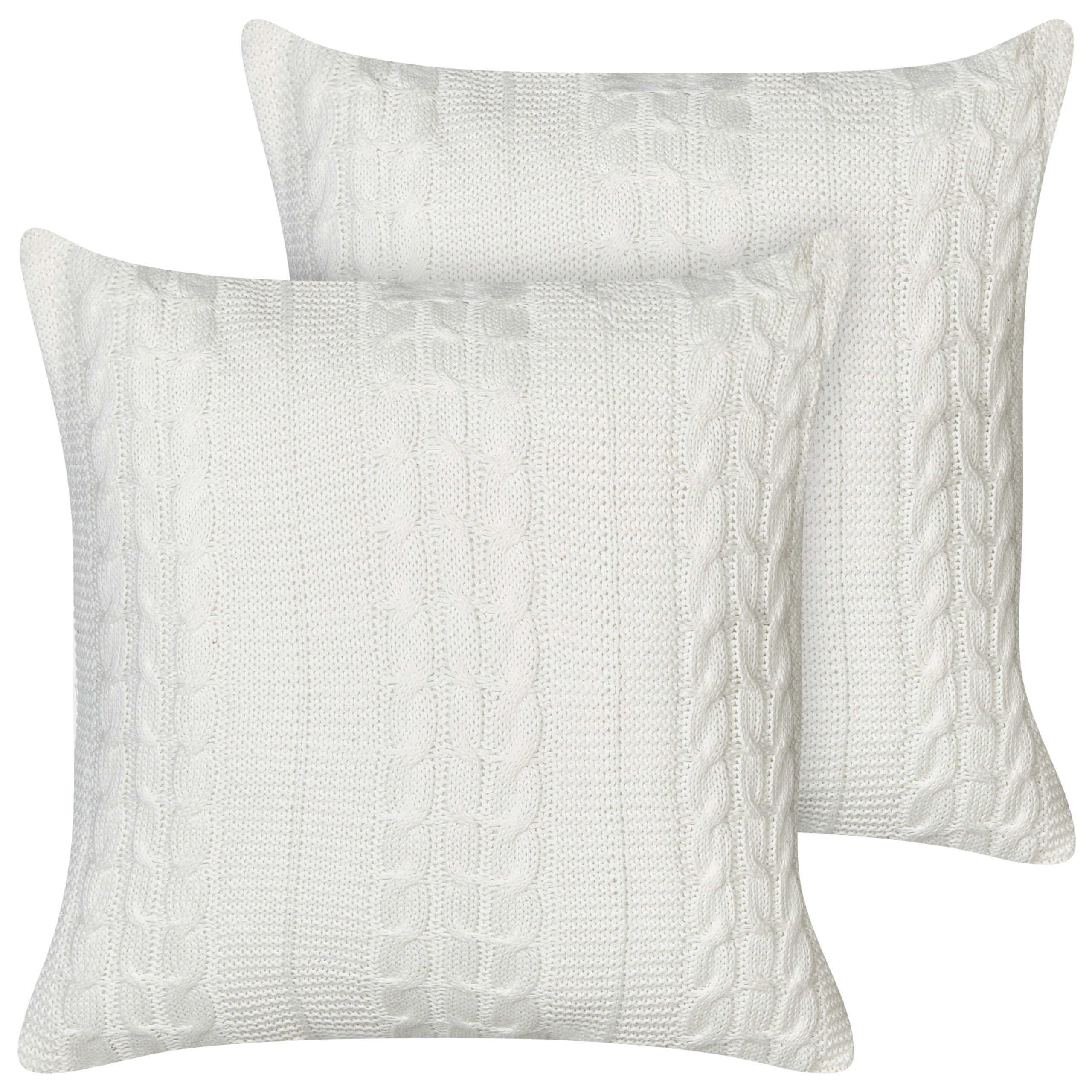 Set van 2 kussens Katoen Wit CADETIA 45 x 45 cm