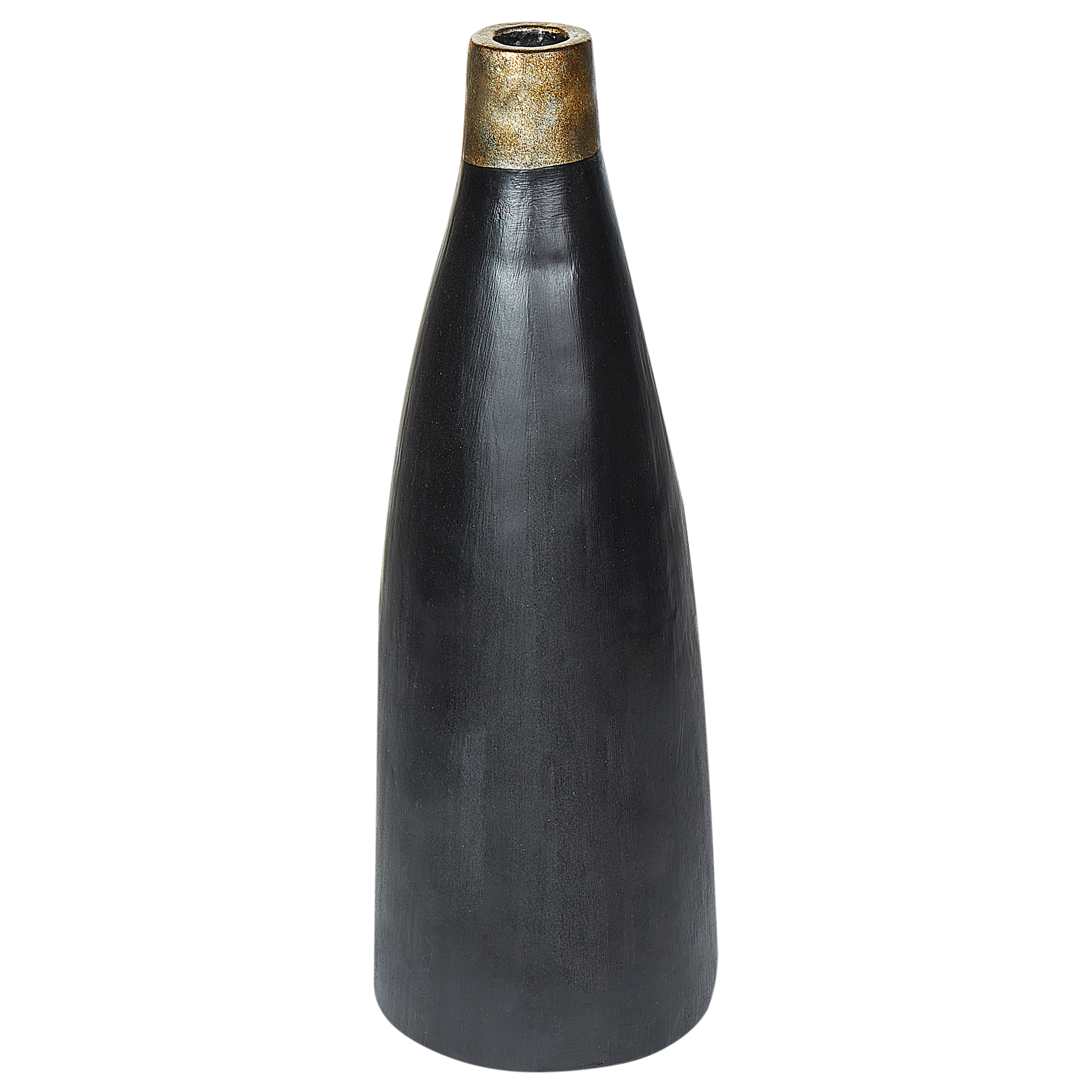 Terracotta Decovaas 54 cm Zwart Goud EMONA