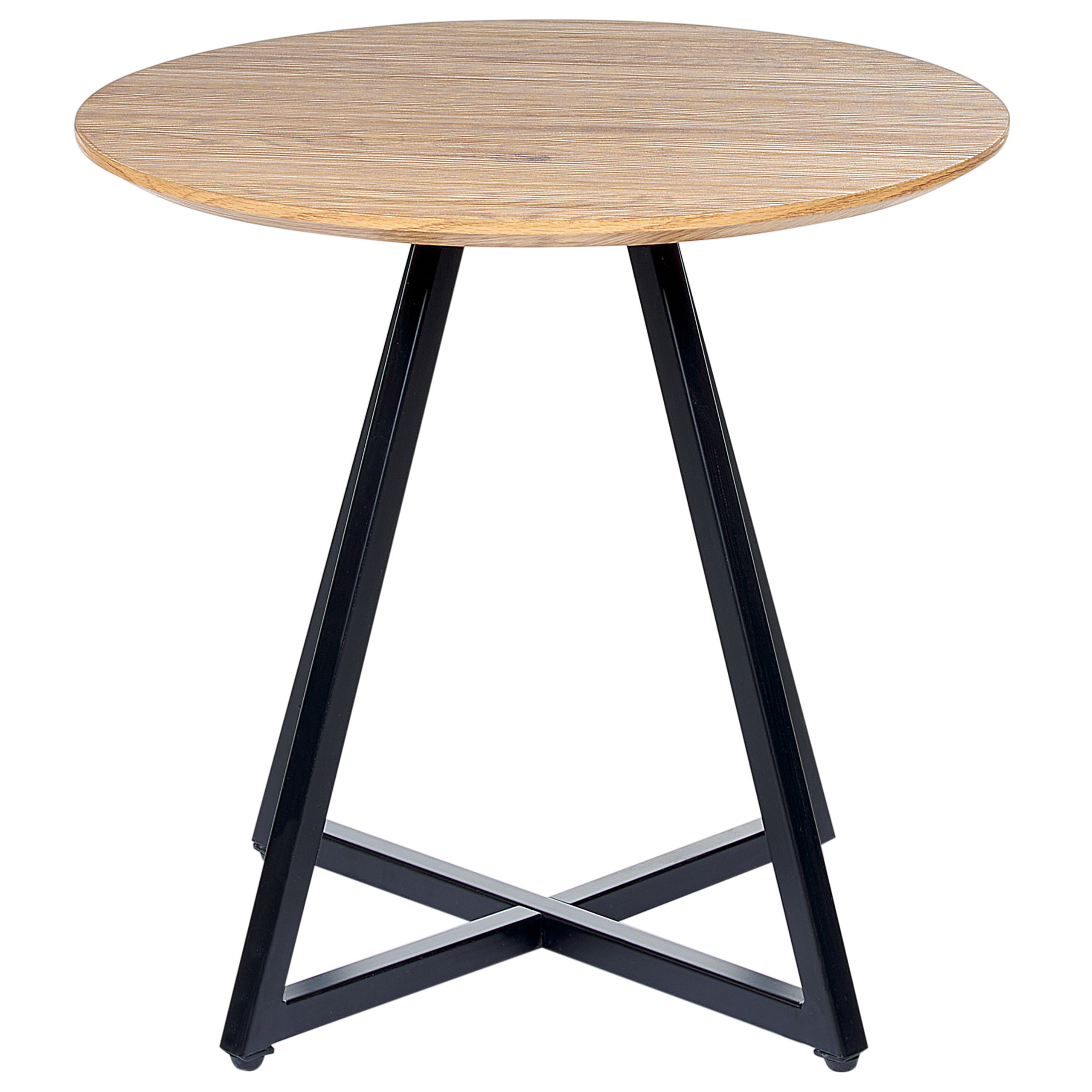 Bijzettafel lichtbruin/zwart ATOKA