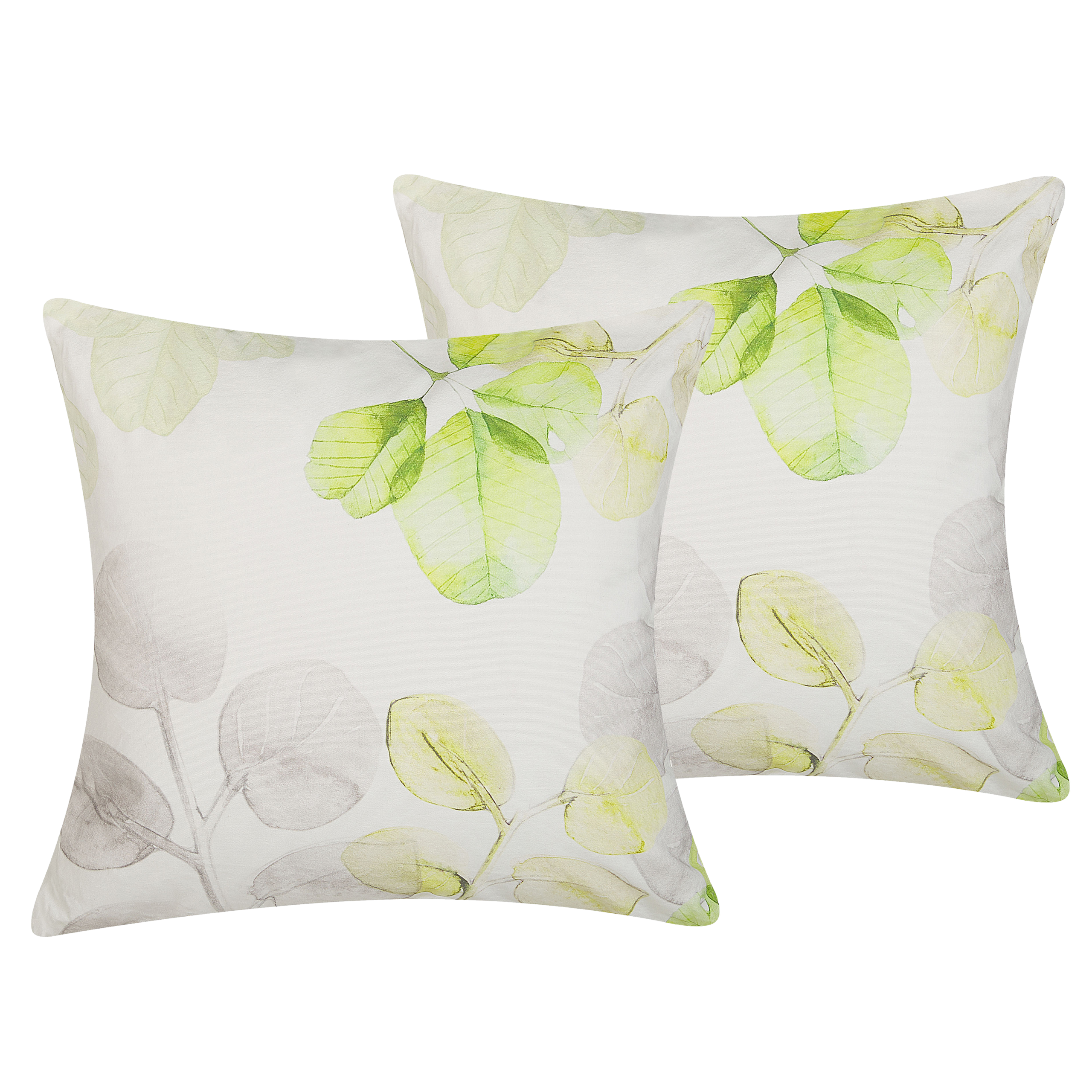 Set van 2 kussens Katoen Wit PEPEROMIA 45 x 45 cm