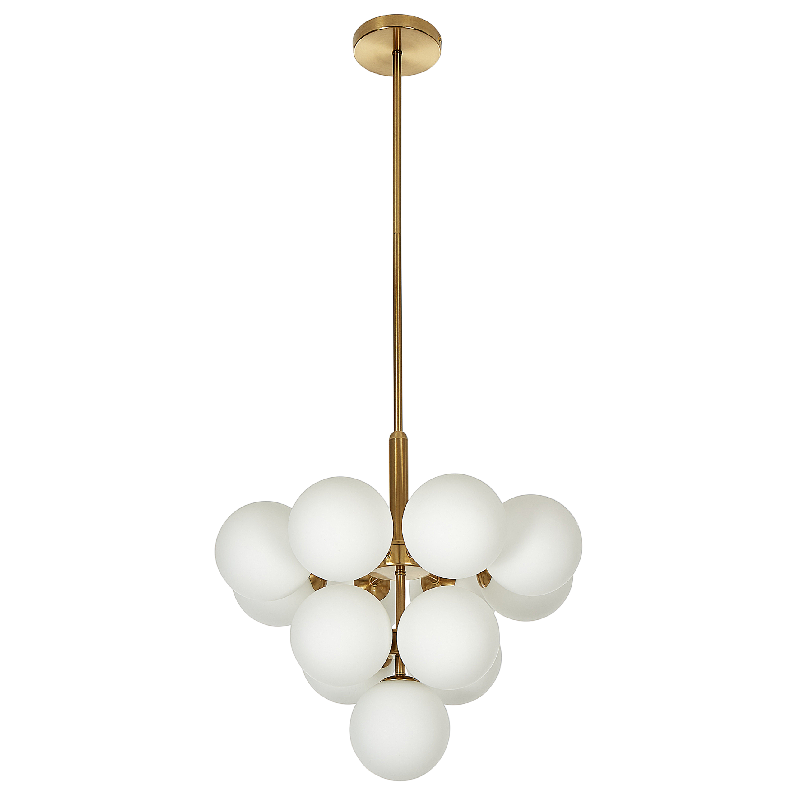 Hanglamp 13 lampen messing BIRRIE