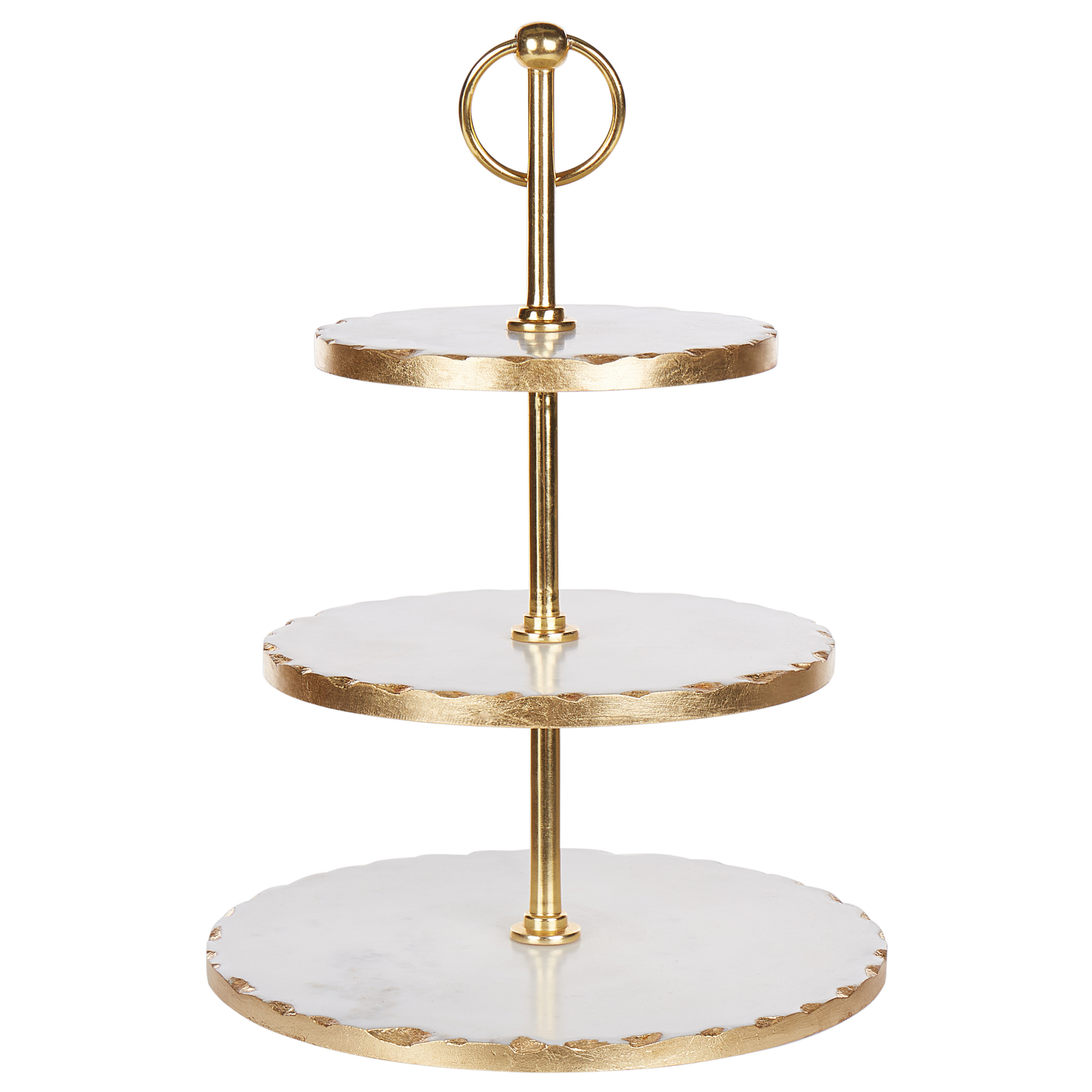 Etagère marmer wit/goud IPATI
