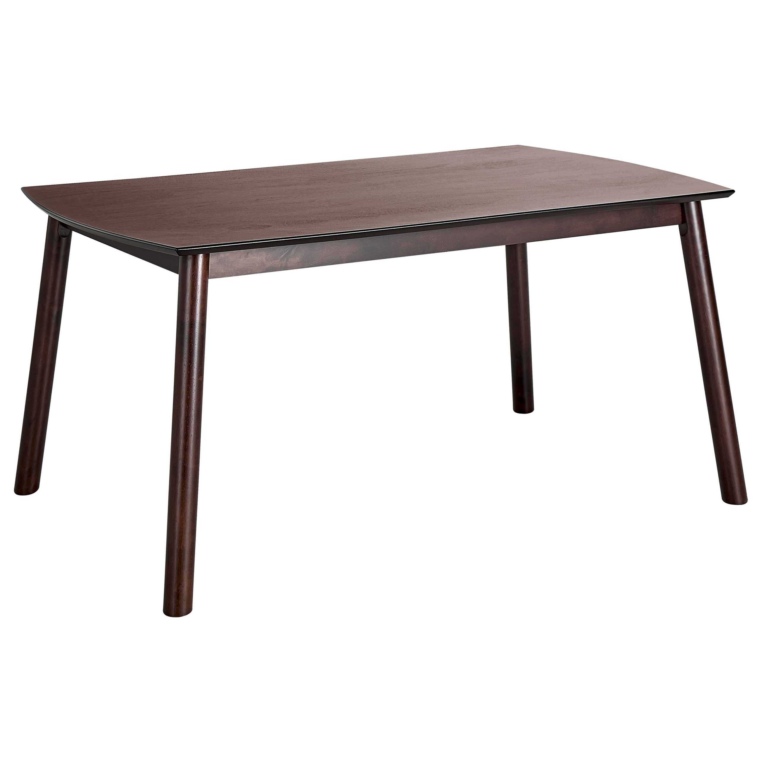 Eettafel MDF donkerhout 150 x 90 cm ELBA