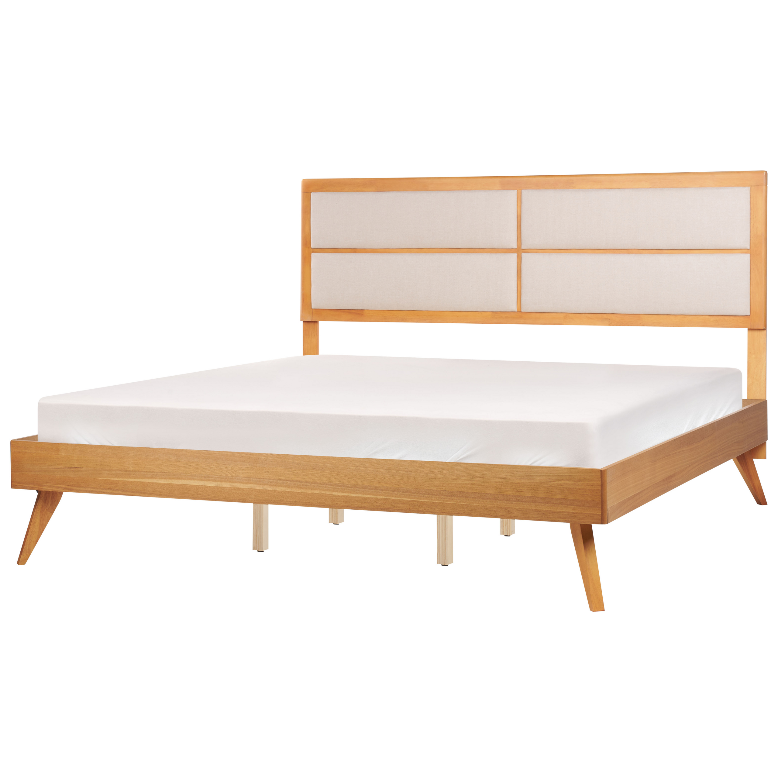 Bed hout lichthout 180 x 200 cm POISSY