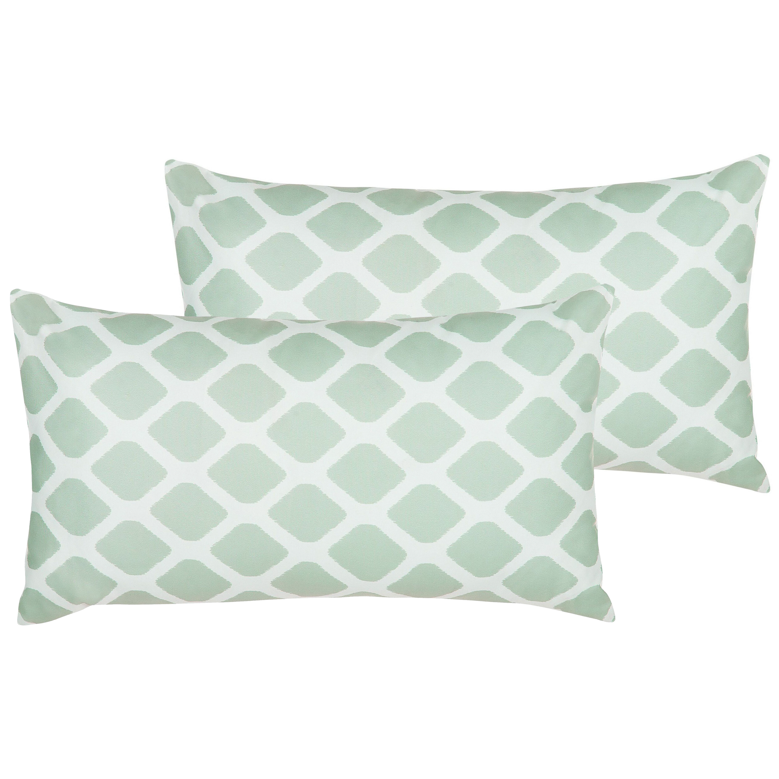 Set van 2 kussens Mintgroen KALAMOS 40 x 70 cm