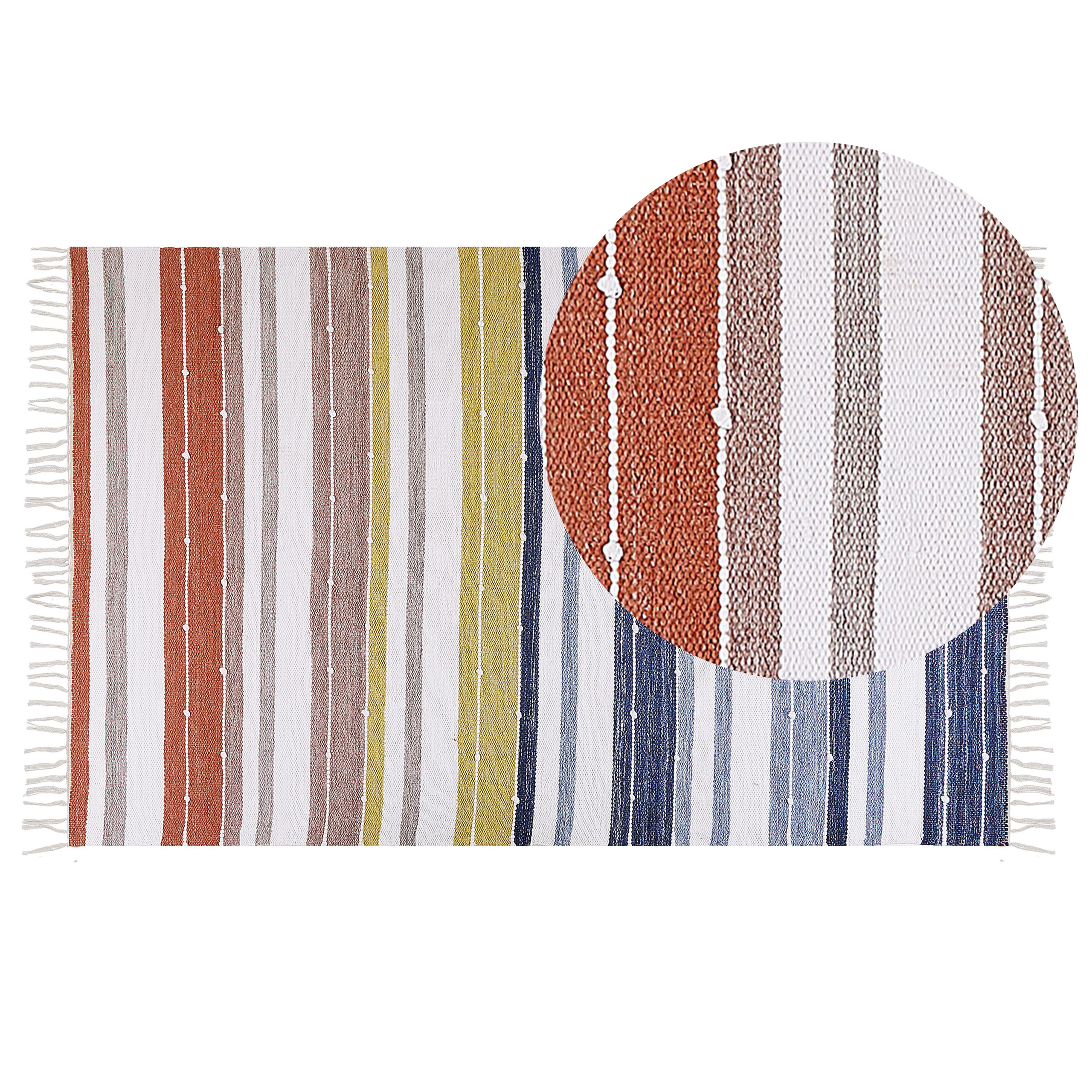 Vloerkleed polyester meerkleurig 140 x 200 cm TOZAKLI