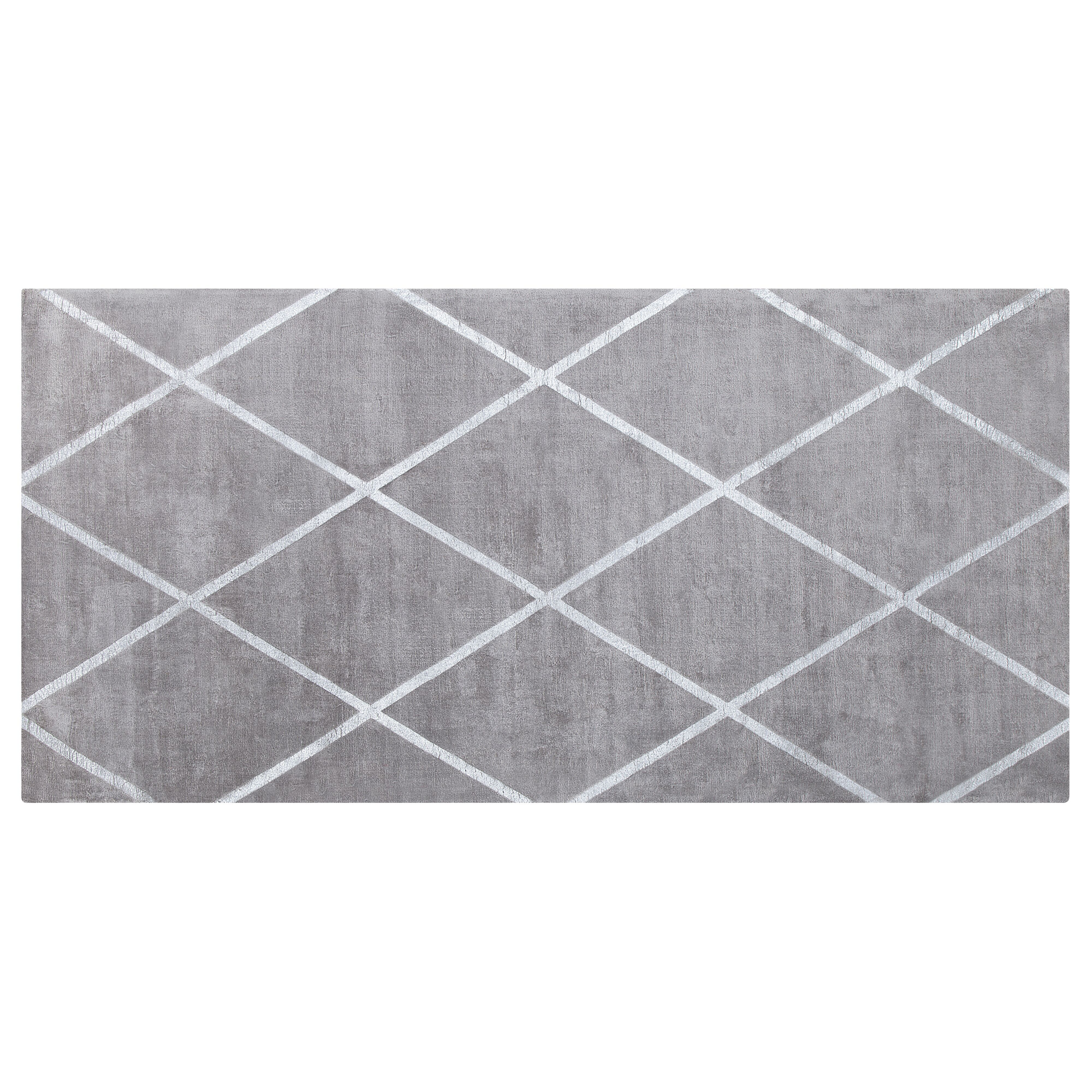 Vloerkleed lichtgrijs/zilver 80 x 150 cm ATIKE