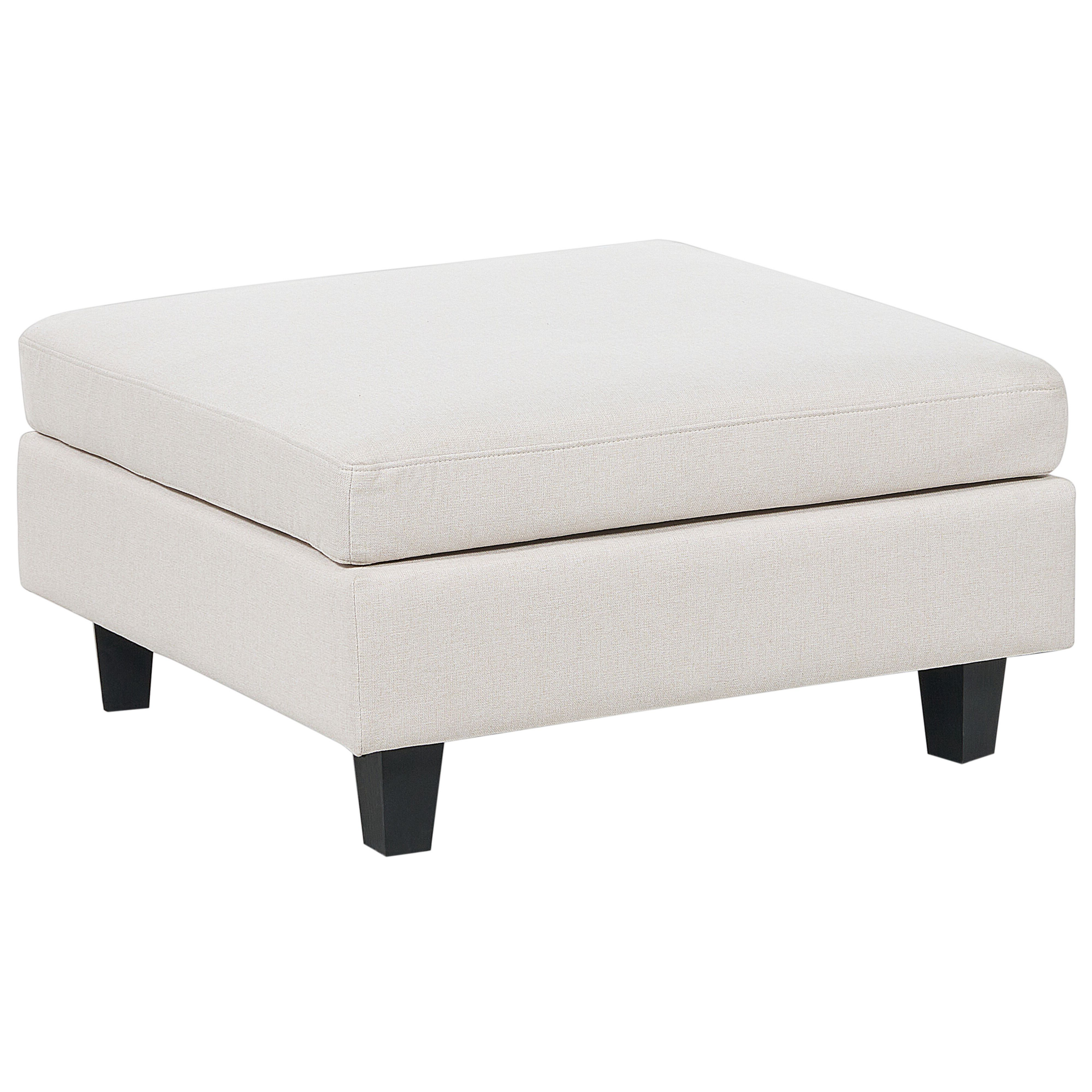 Ottomaan stof lichtbeige UNSTAD