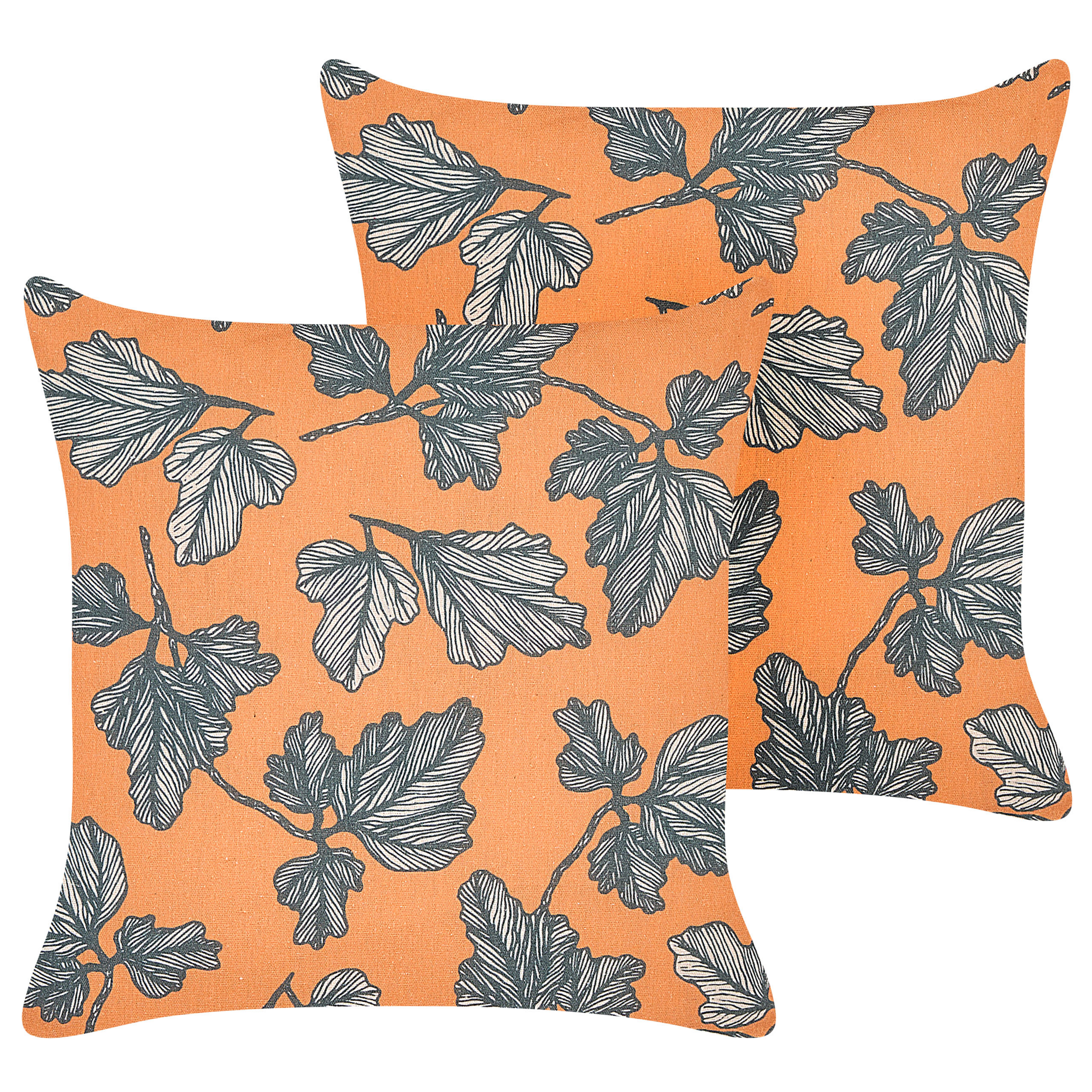 Set van 2 kussens Zwart SPIREA 45 x 45 cm