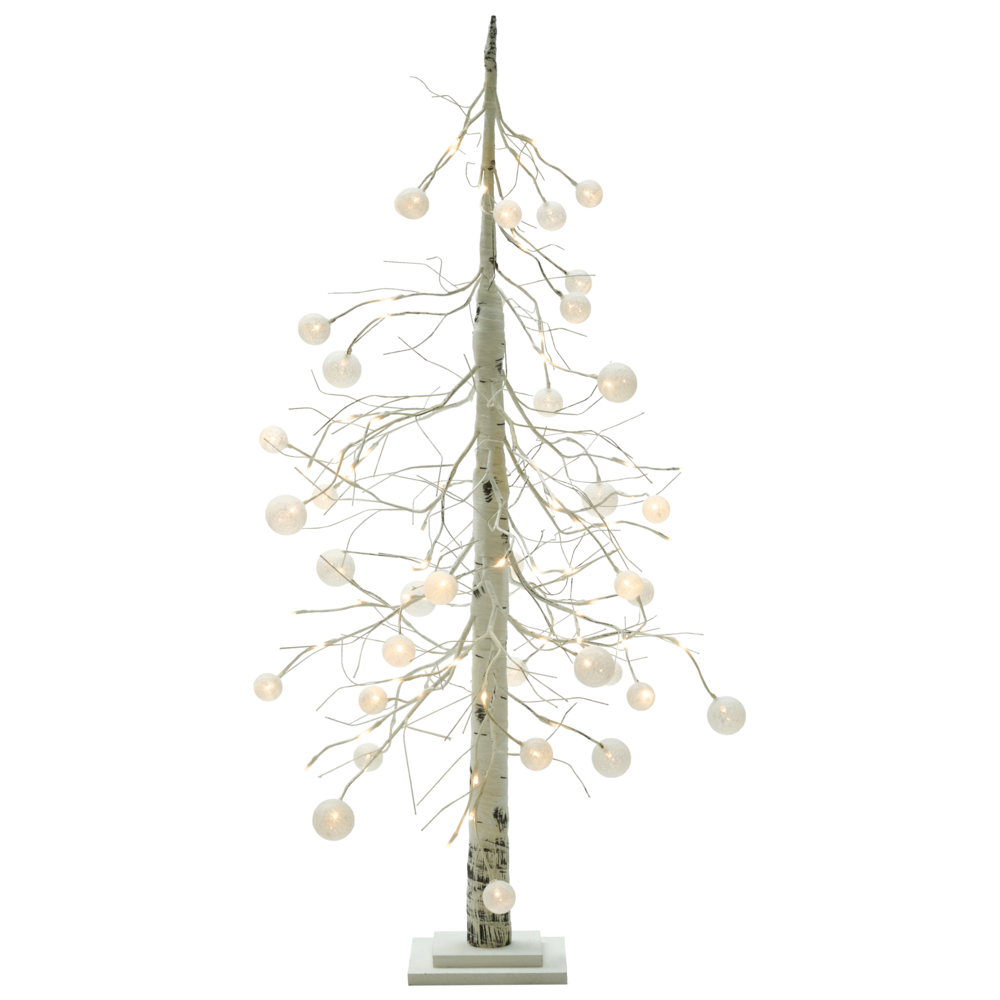 Albero di Natale artificiale in materiale sintetico bianco 122 cm Luci LED Decorazioni natalizie tradizionali per interni ed esterni