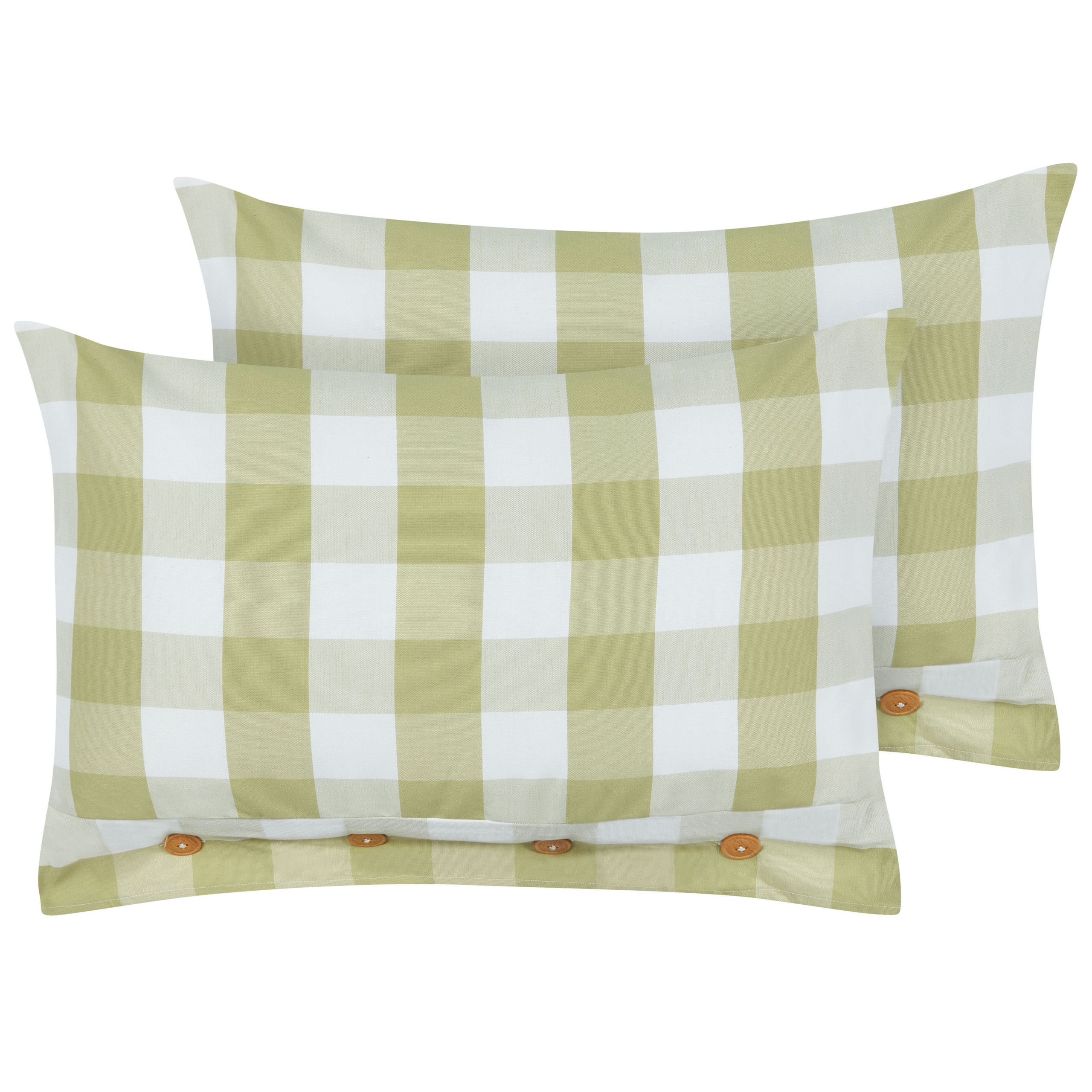 Set van 2 kussens Lichtgroen TAMNINE 40 x 60 cm