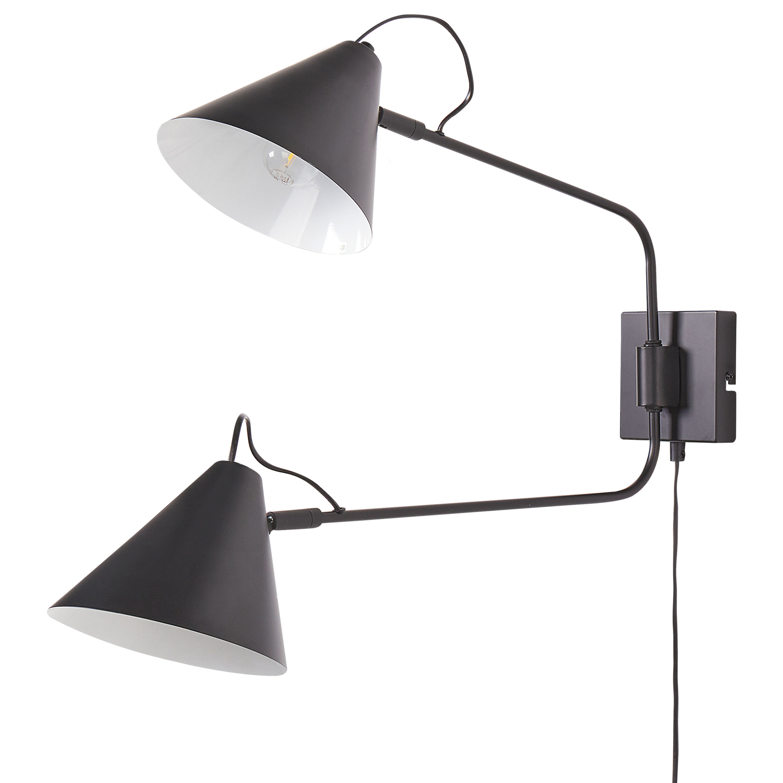 Wandlamp metaal zwart MANDIRI