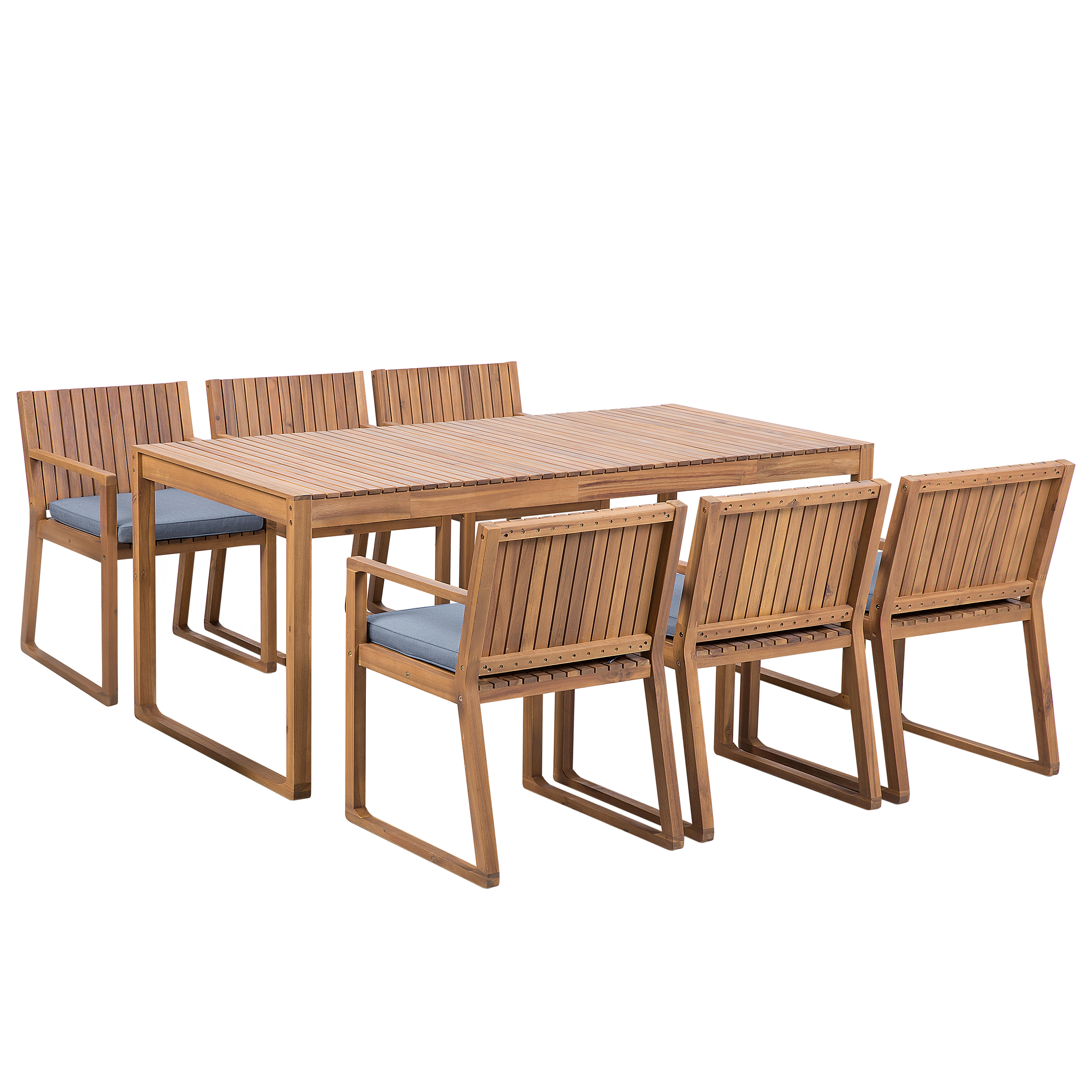 Tuintafelset Massief hout Blauw SASSARI