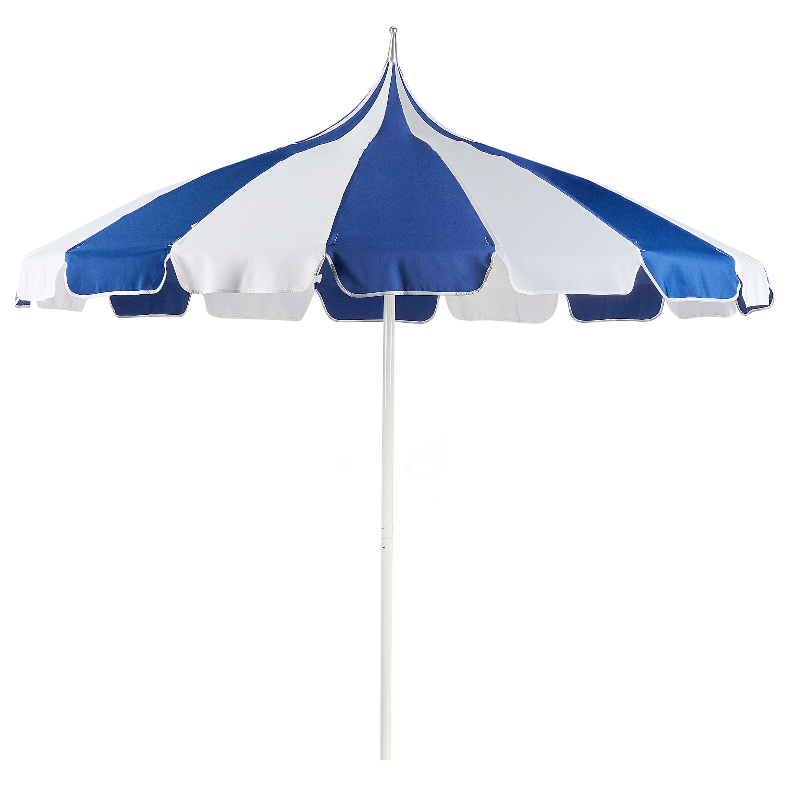Parasol blauw/wit ⌀ 245 cm MINOA