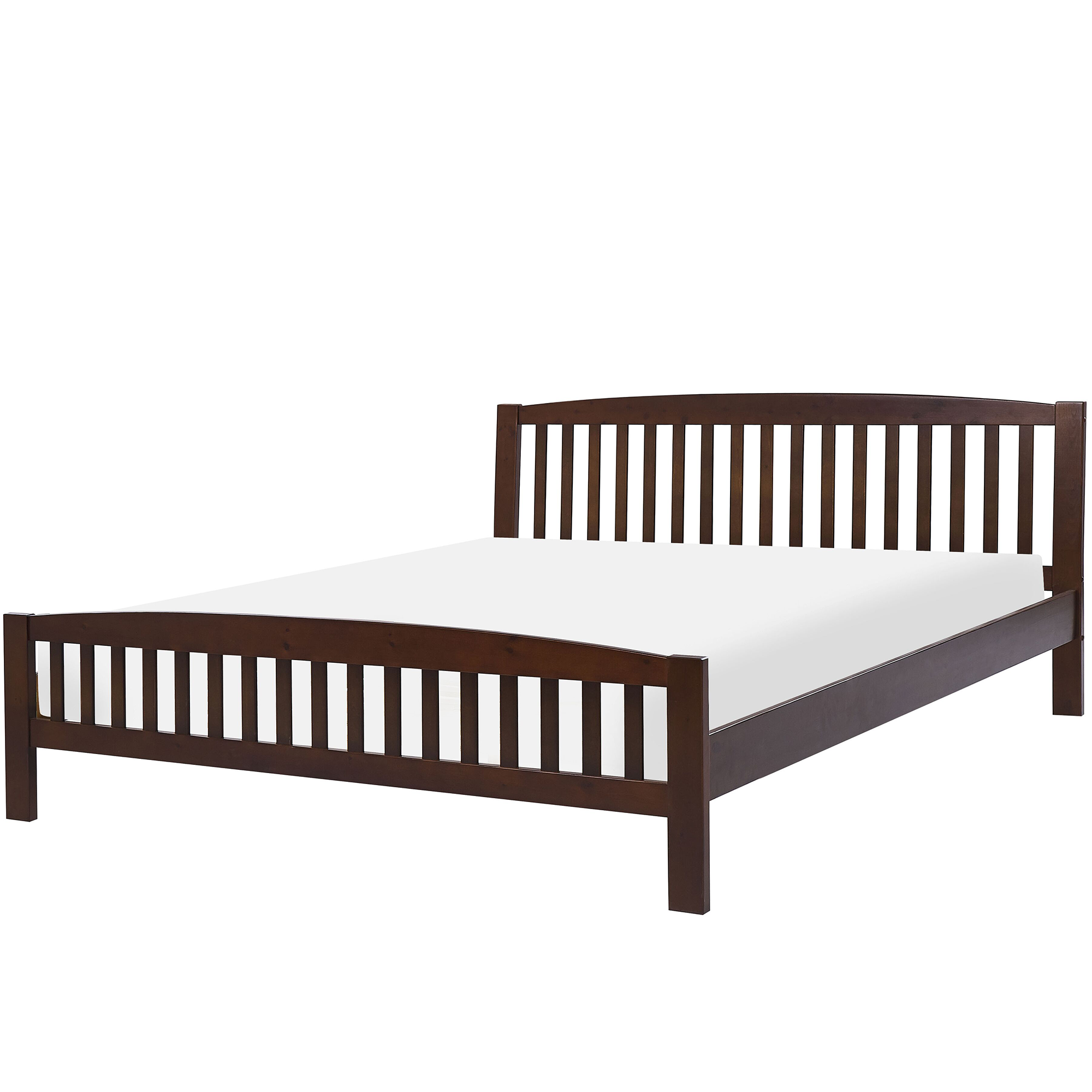 Bed hout donkerbruin 180 x 200 cm CASTRES