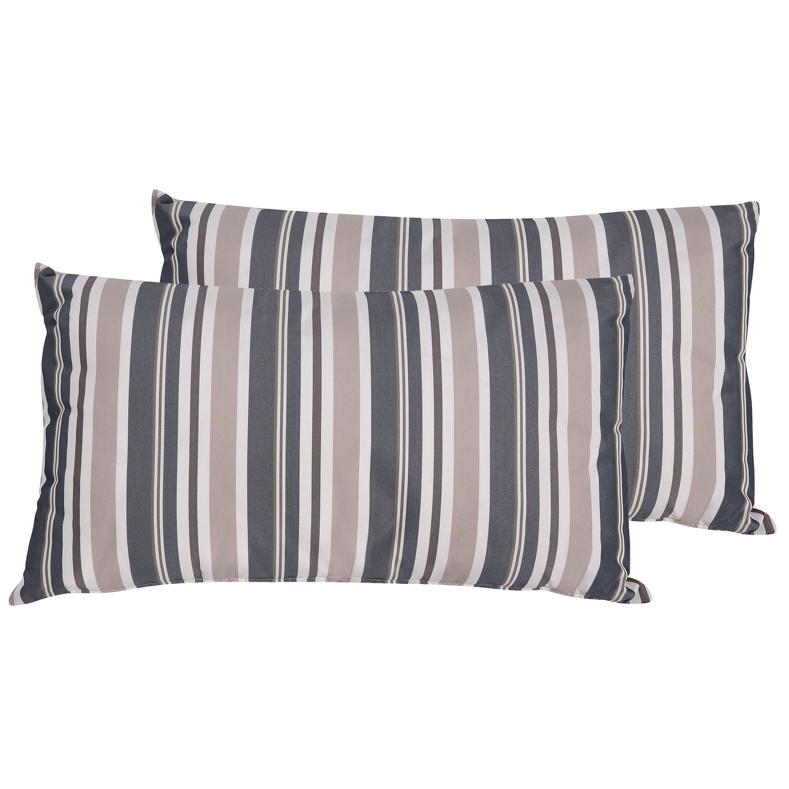 Set van 2 kussens Taupe KASTOS 40 x 70 cm