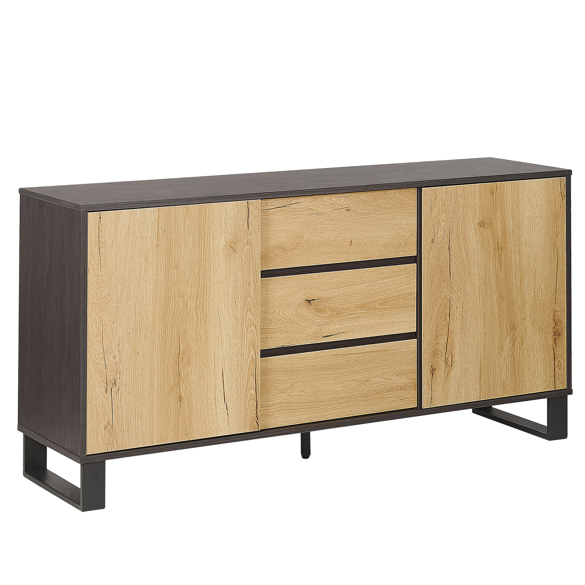 Dressoir lichtbruin/donkerbruin ELDA