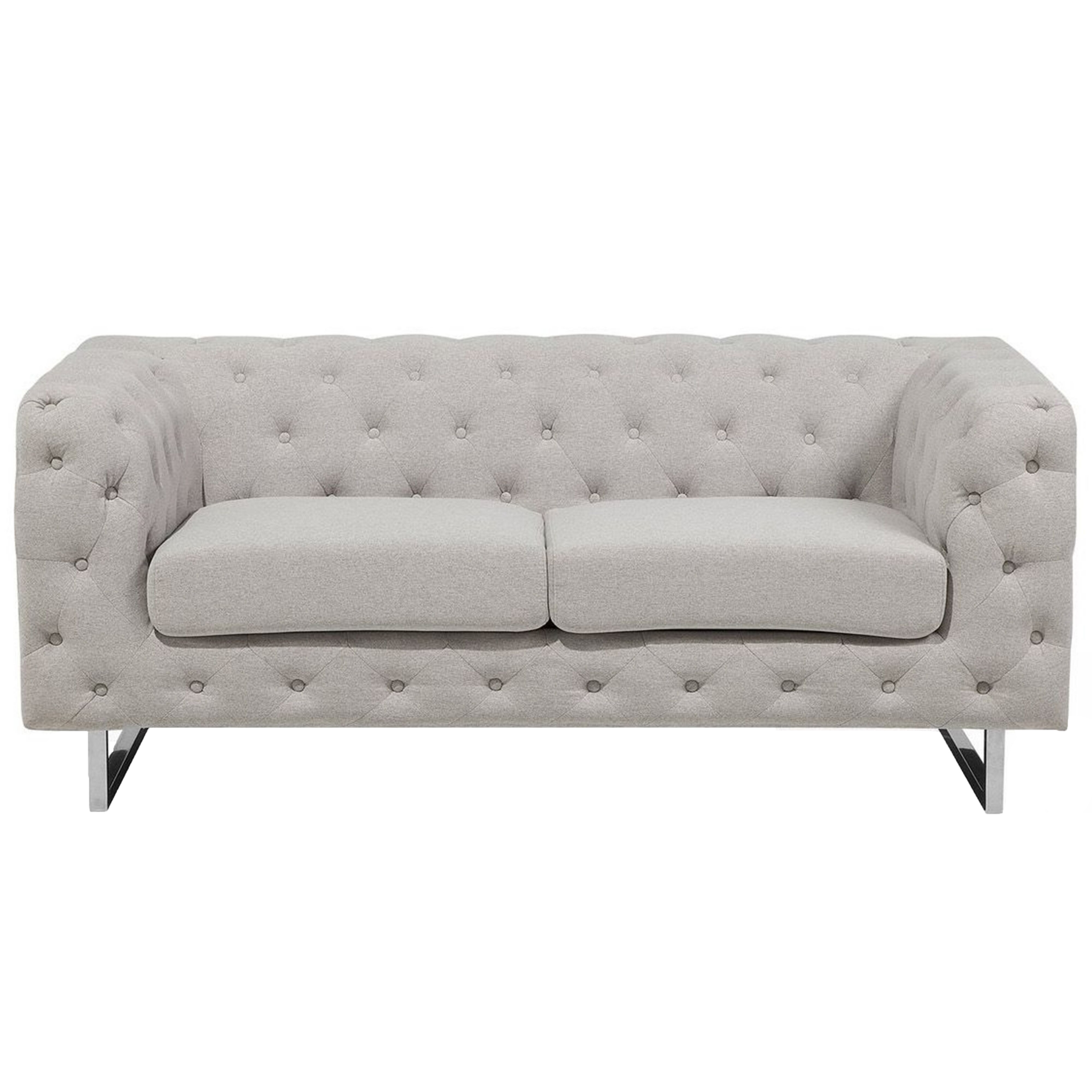 Tweezitsbank stof beige VISSLAND